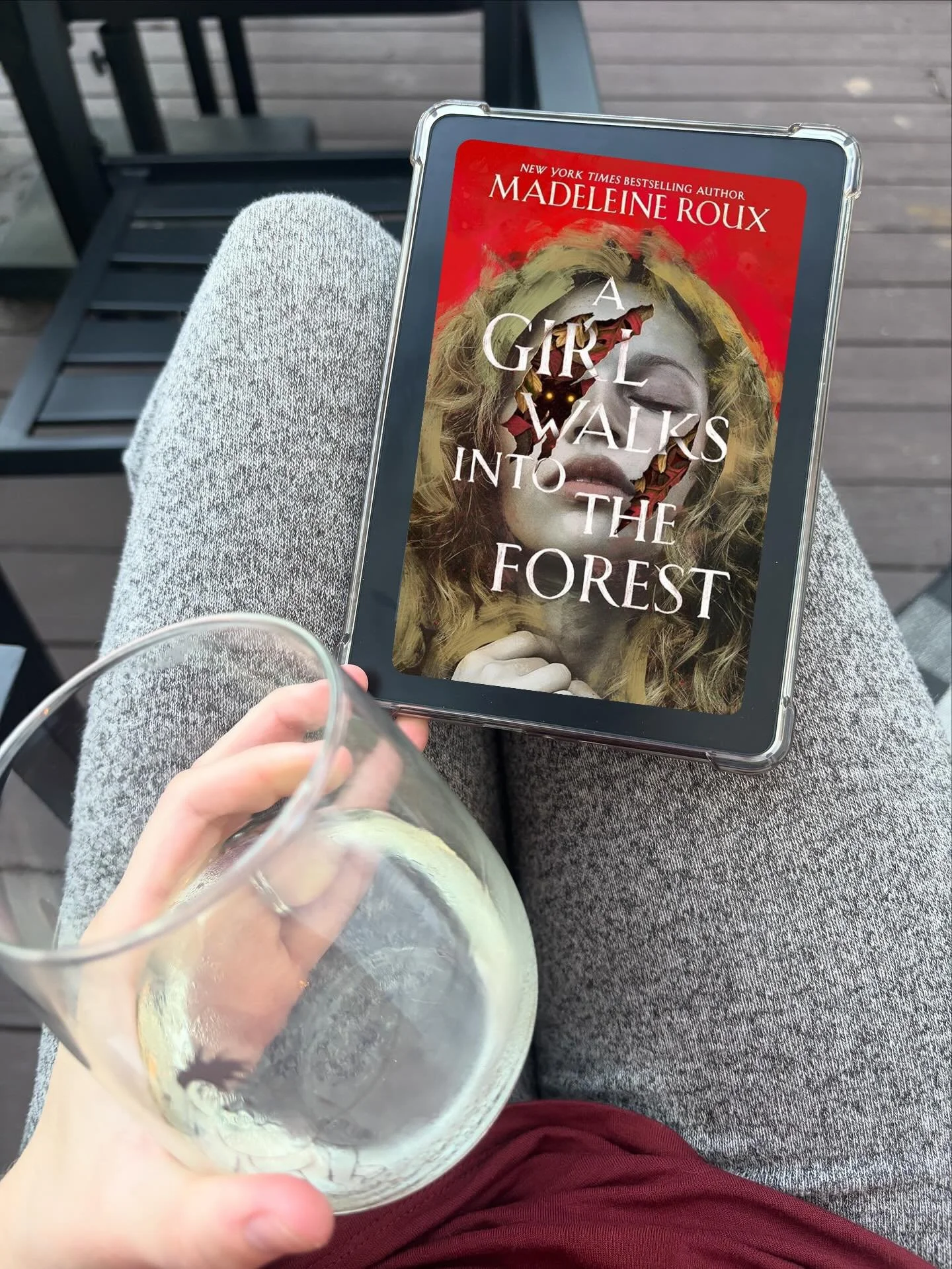 Library book 4? I think. Trying to get through so many! Regardless, here&rsquo;s what I&rsquo;m working on now. About halfway through. No idea what&rsquo;s happening. Time will tell! I feel like they&rsquo;re vampires? I don&rsquo;t know. 

Also, pos