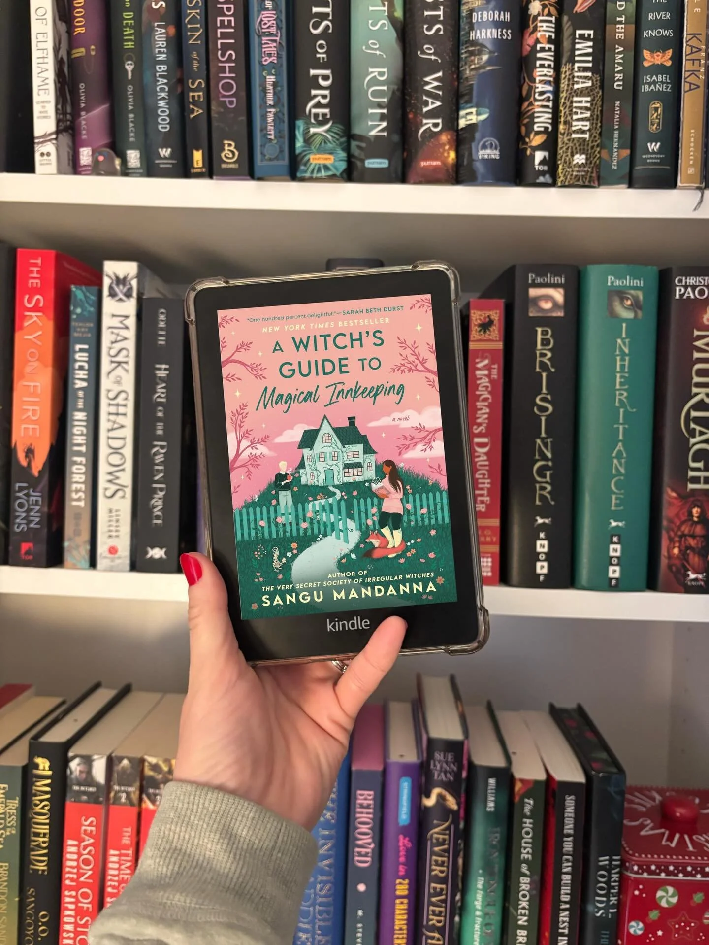 I enjoyed The Very Secret Society of Irregular Witches when I read it last year, so when I saw Sangu Mandanna had a new book, I wanted to check it out. The library wait was very long, and my goodness, well worth the wait. A Witch&rsquo;s Guide to Mag
