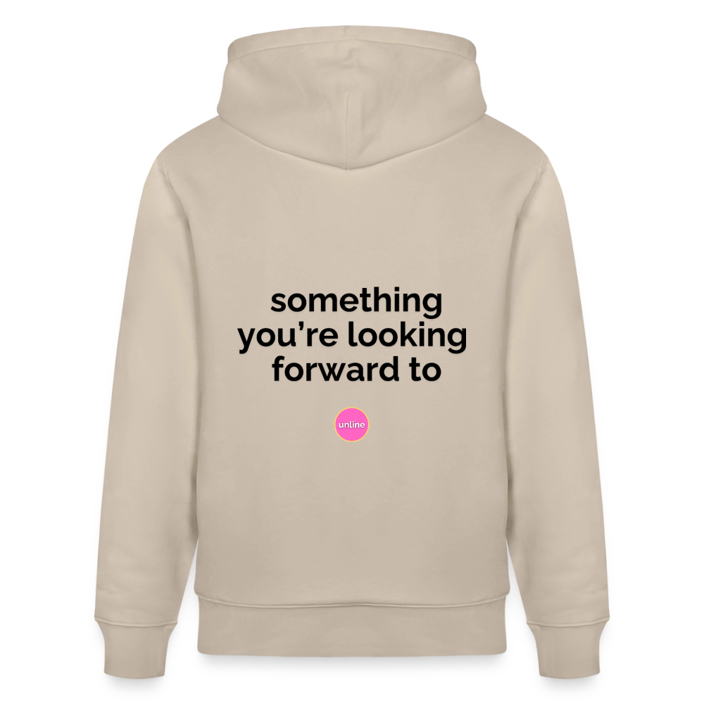 Let's Talk IRL Hoodie - Something You're Looking Forward To (Black Text)