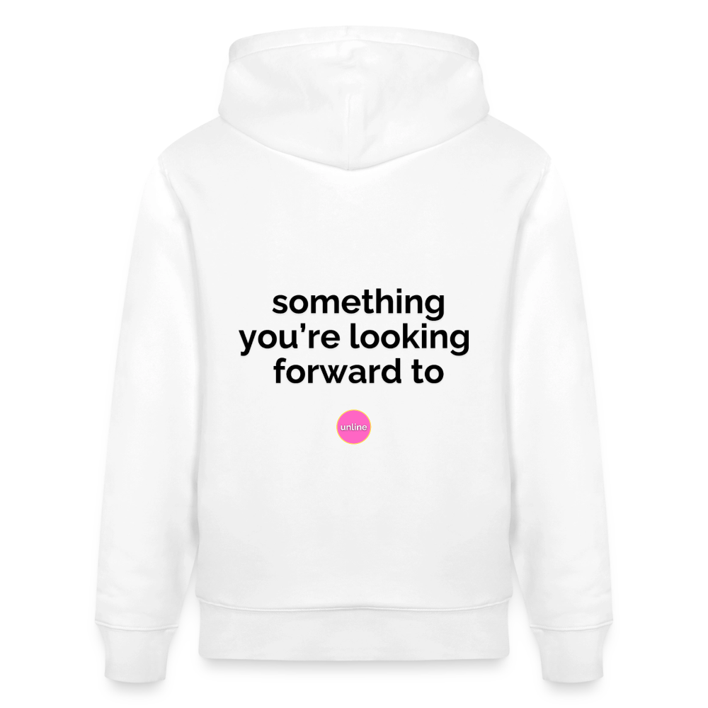 Let's Talk IRL Hoodie - Something You're Looking Forward To (Black Text)