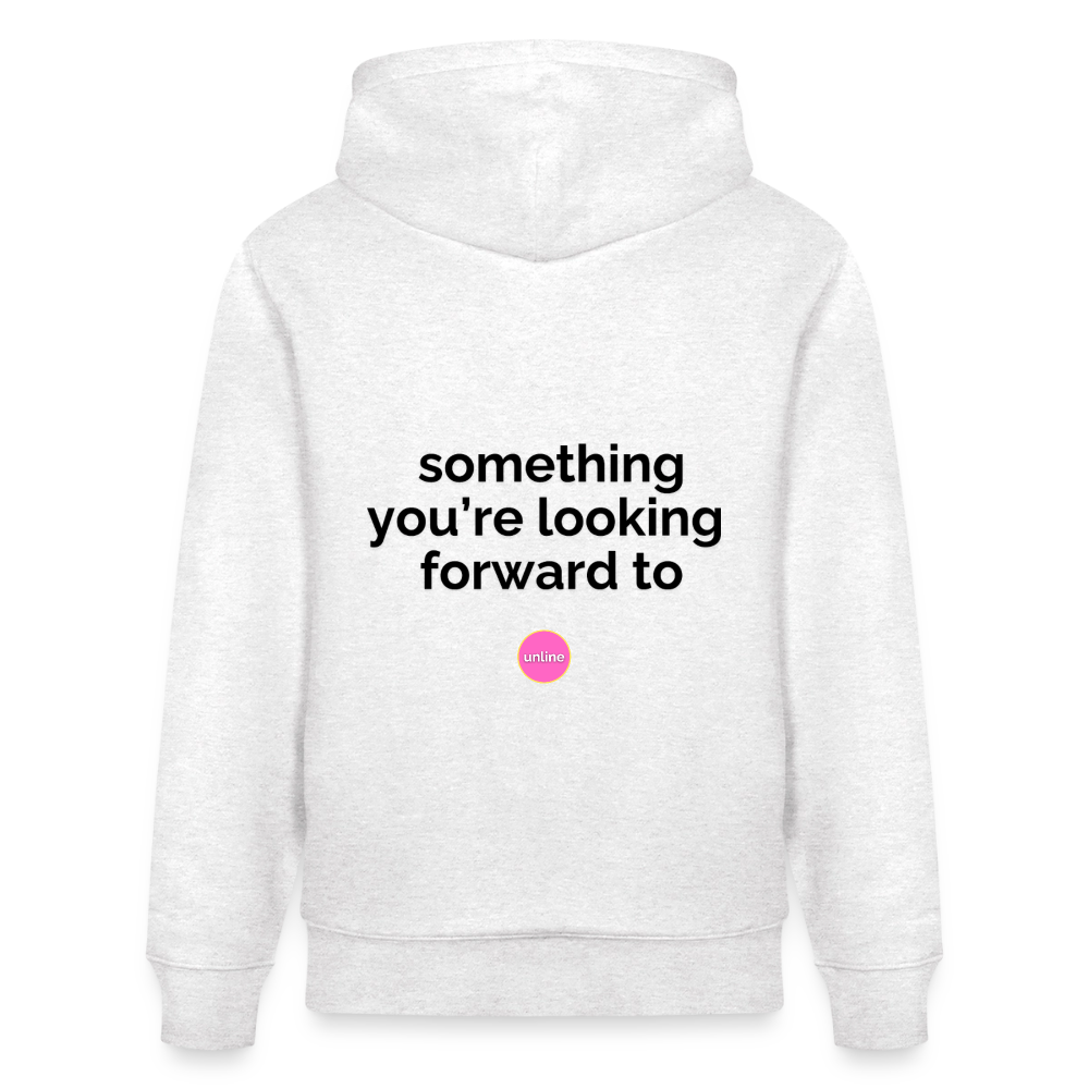 Let's Talk IRL Hoodie - Something You're Looking Forward To (Black Text)