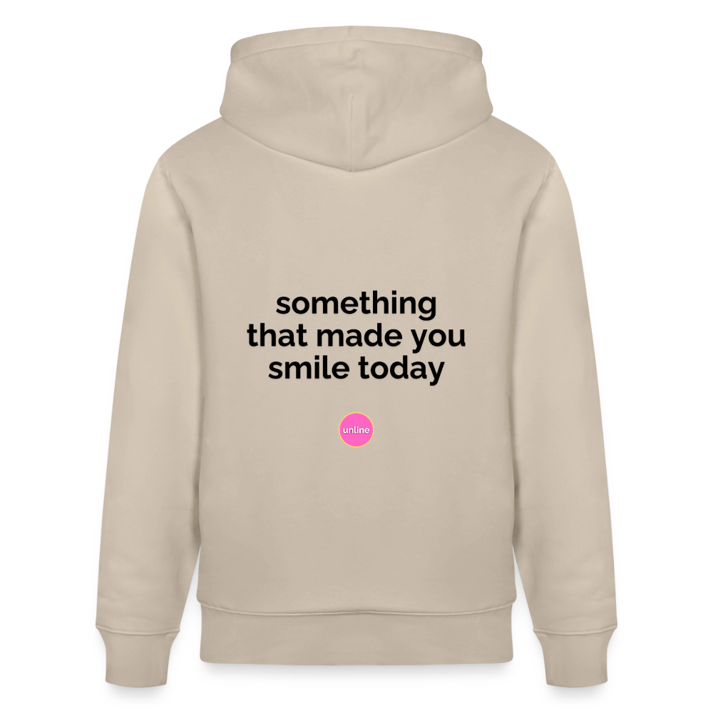 Let's Talk IRL Hoodie - Something That Made You Smile Today (Black Text)