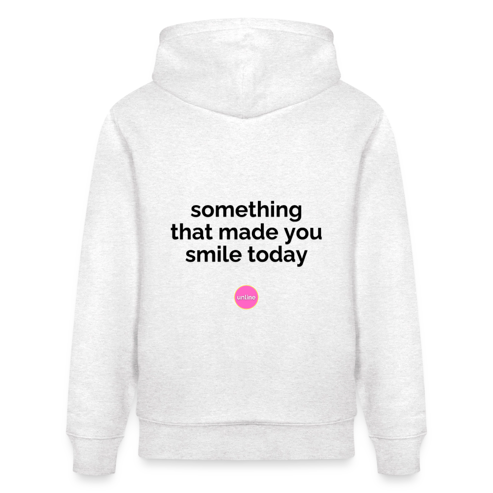 Let's Talk IRL Hoodie - Something That Made You Smile Today (Black Text)