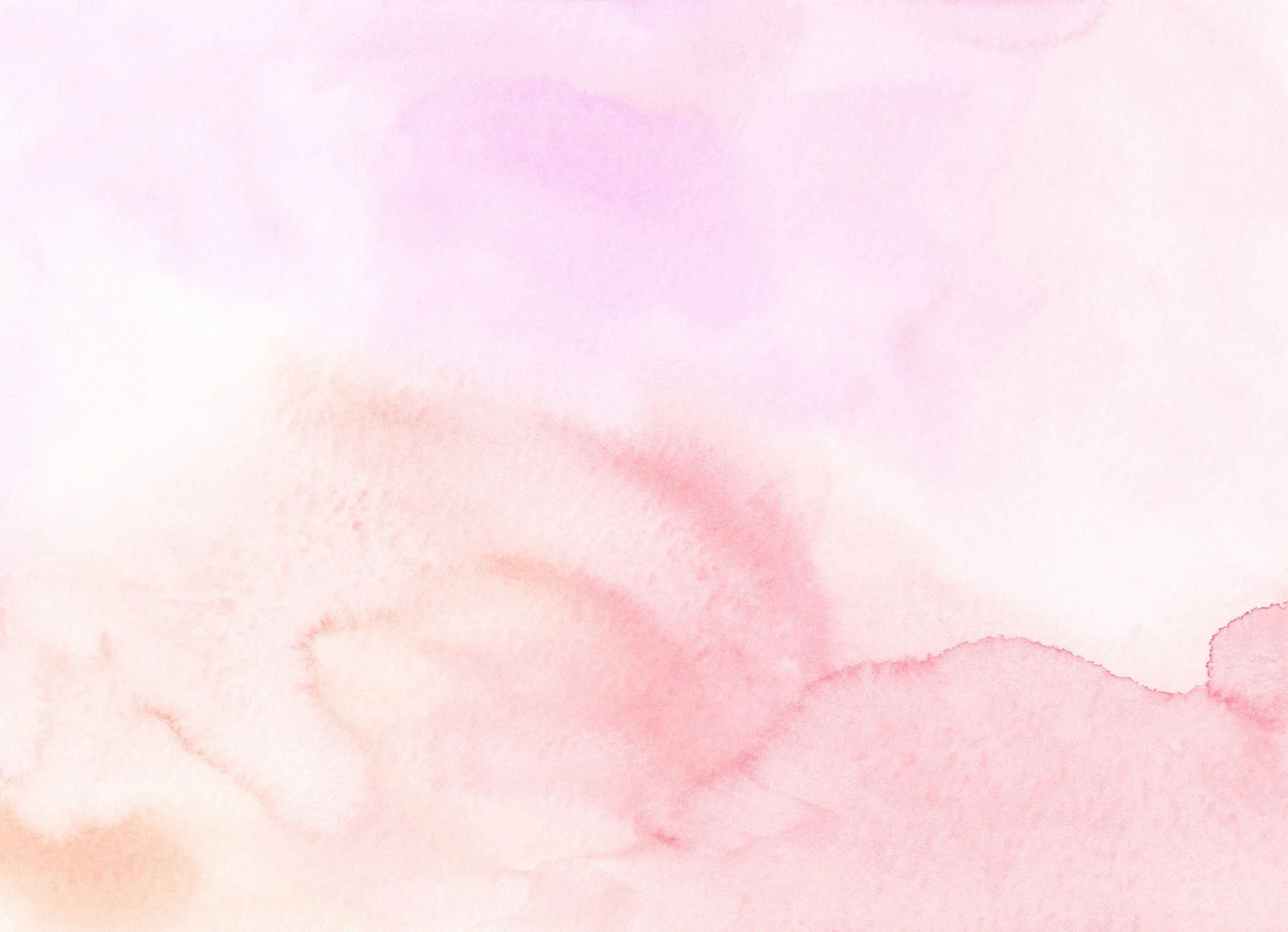 Soft pastel watercolor background in shades of pink, purple, and peach.