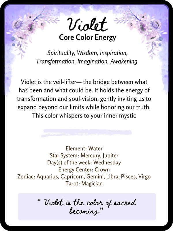 Violet | Discover Growth Opportunities – Embrace Your Transformation ...