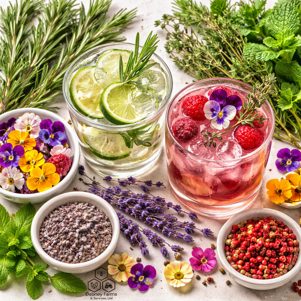 Dabney Farms Dehydrated Herbs & Botanicals Garnish