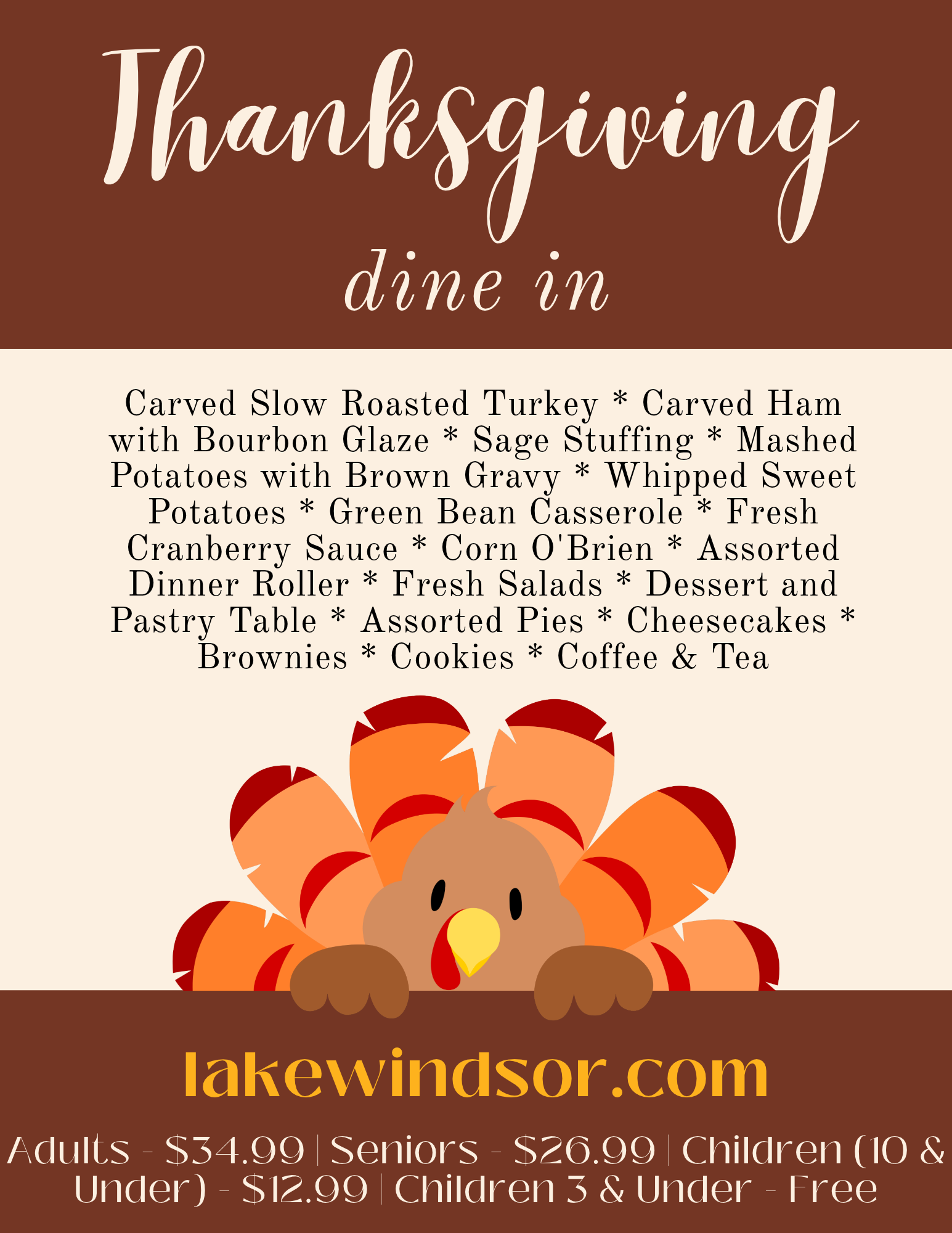 Thanksgiving Dine-In Buffet