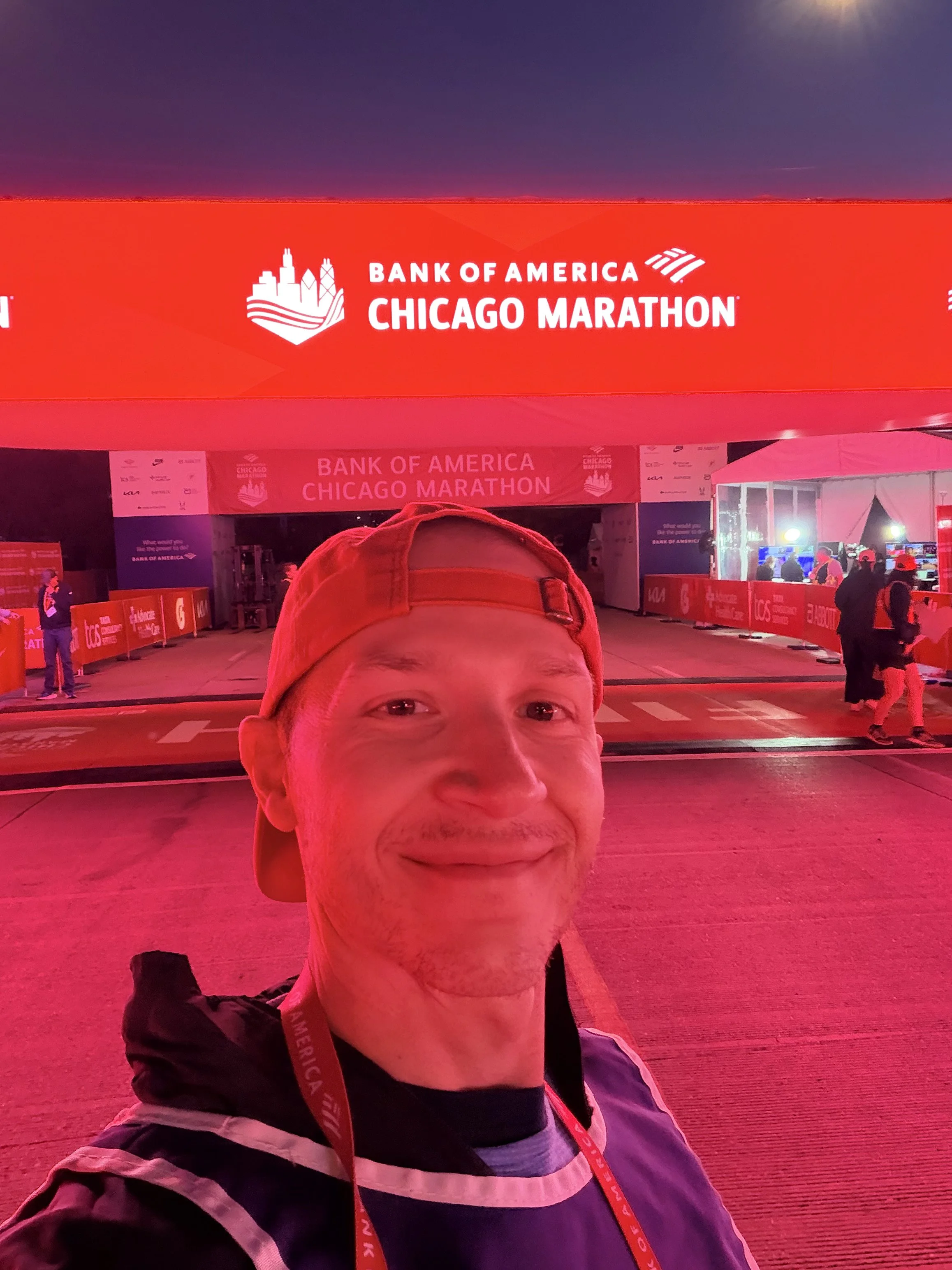 Early morning finish line view 