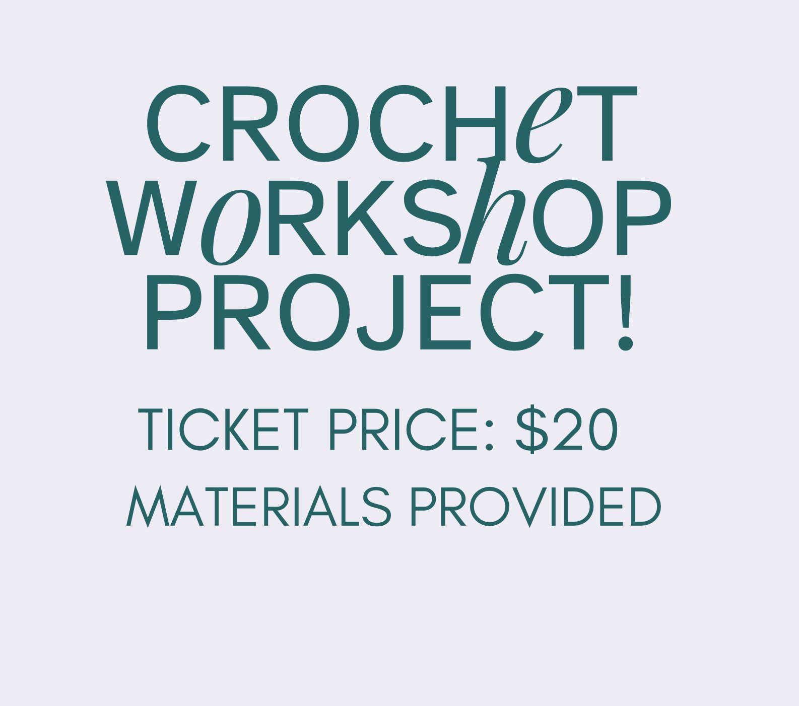 Crochet workshop 