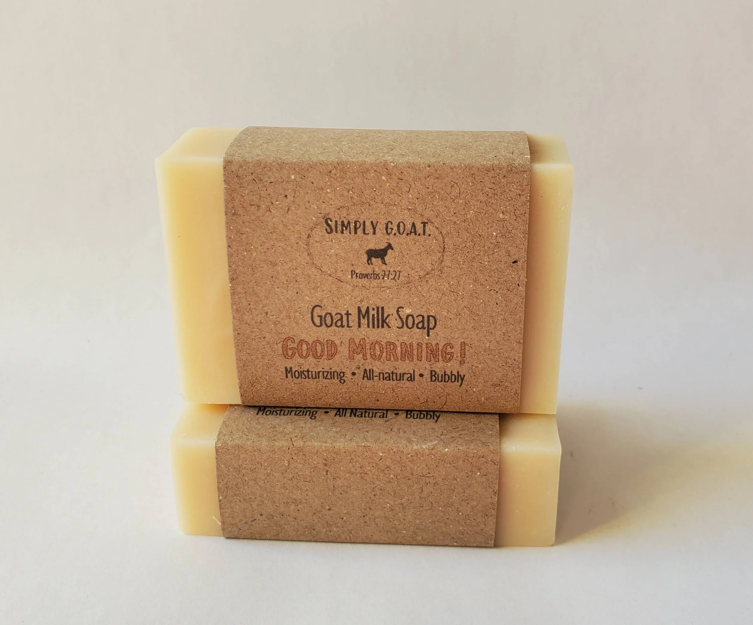 goat milk soap bar bright citrus scent