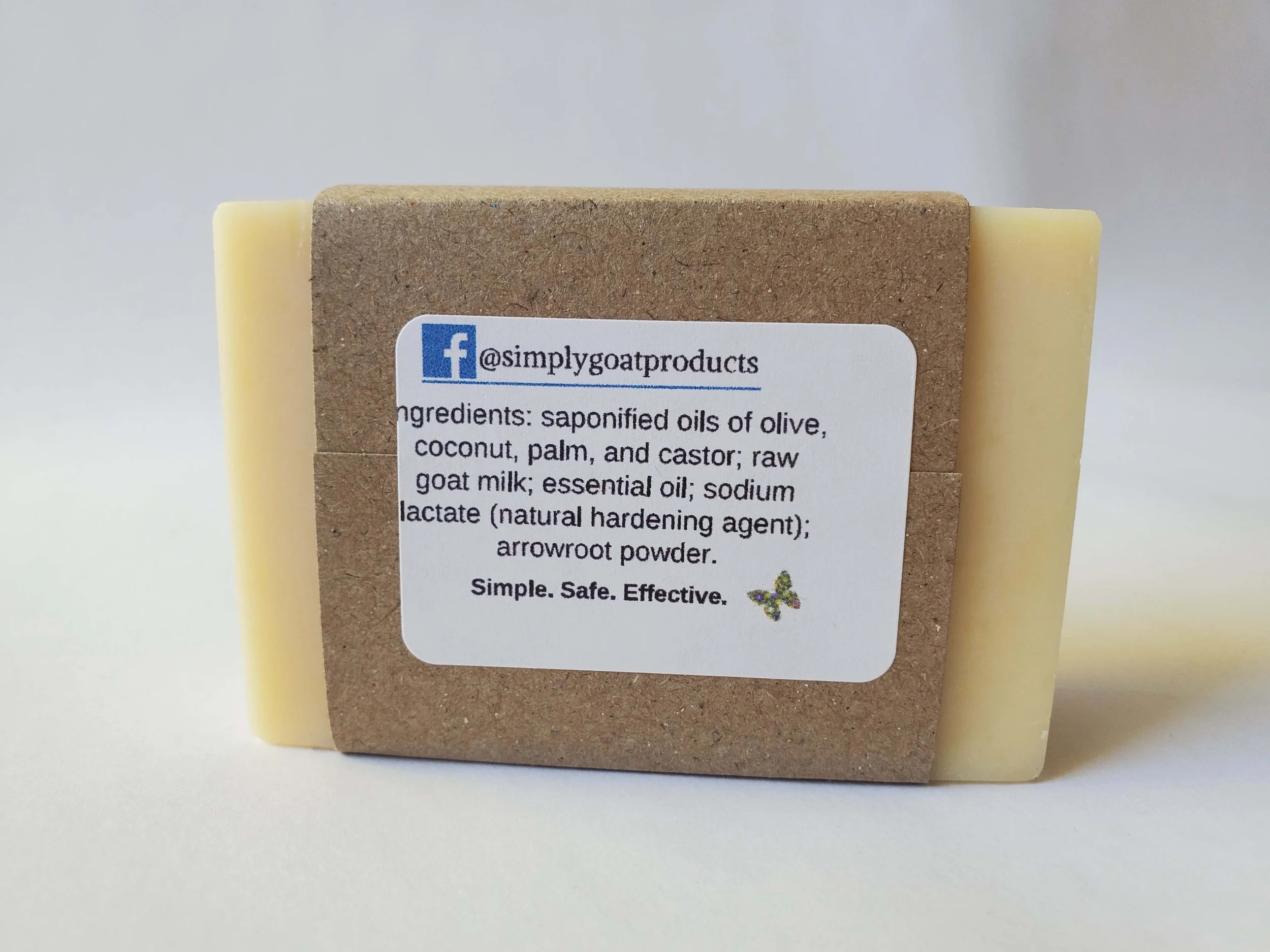 ingredient list for goat milk soap bar