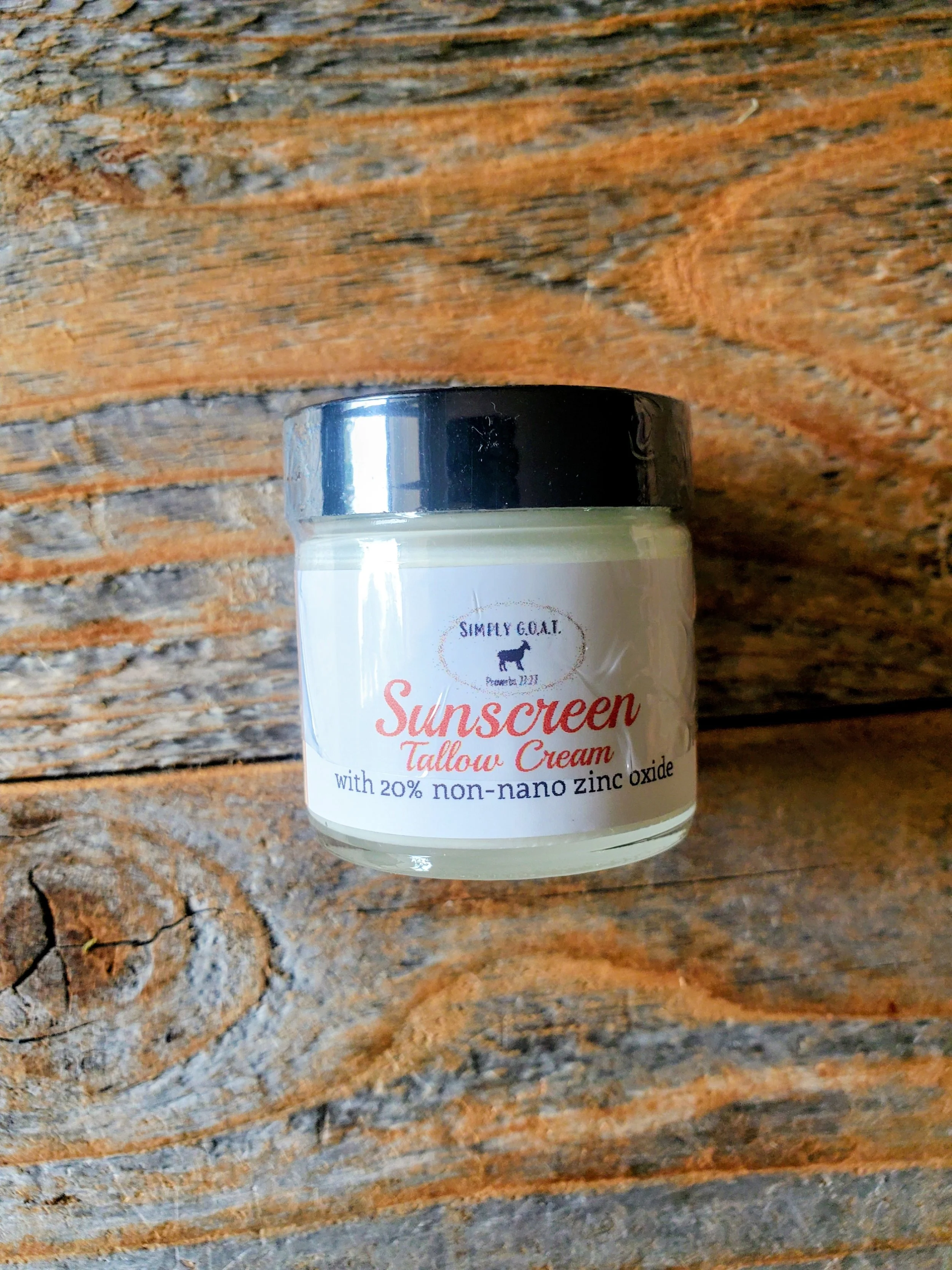 Natural Sunscreen Tallow Cream