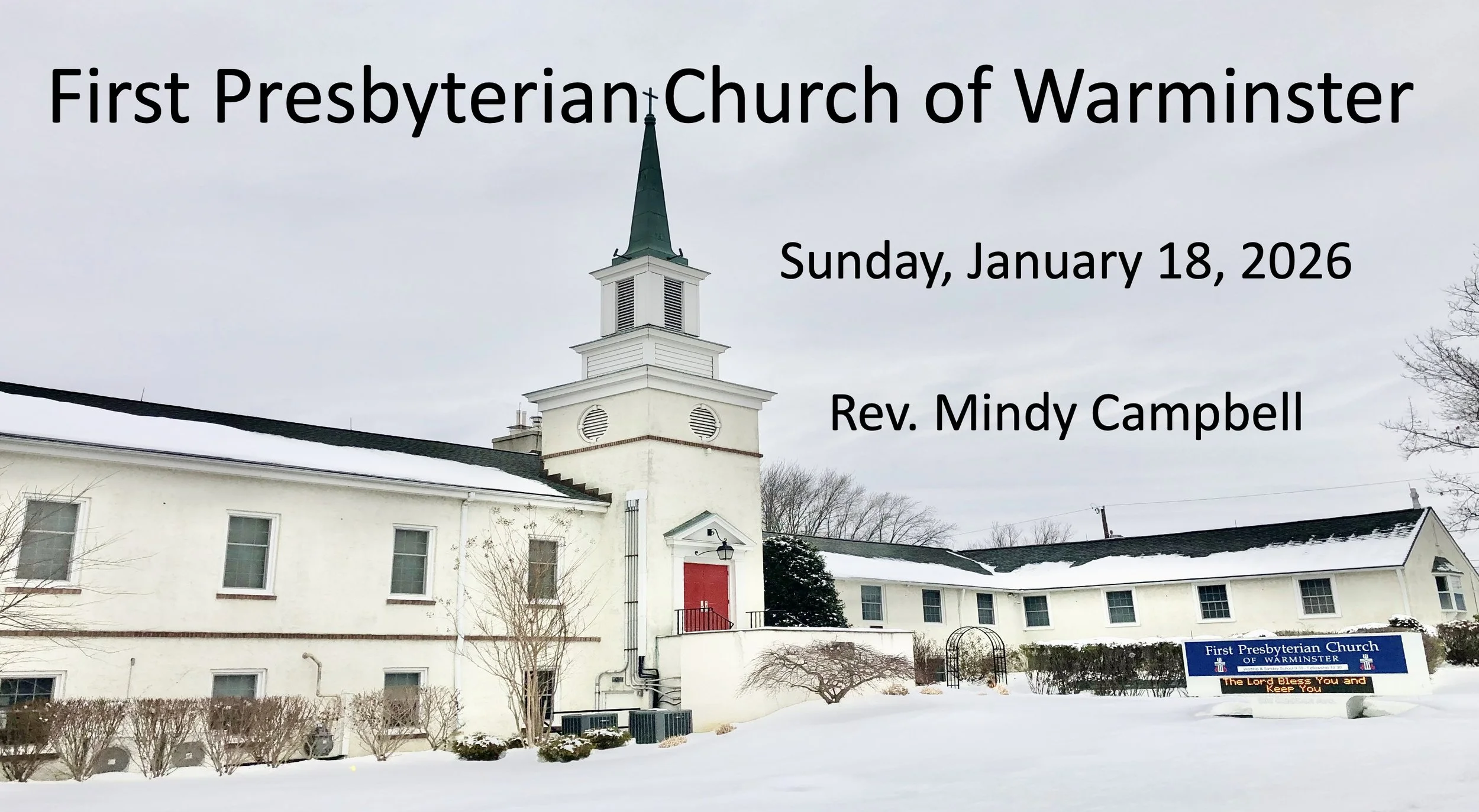 Worship 1/18/26