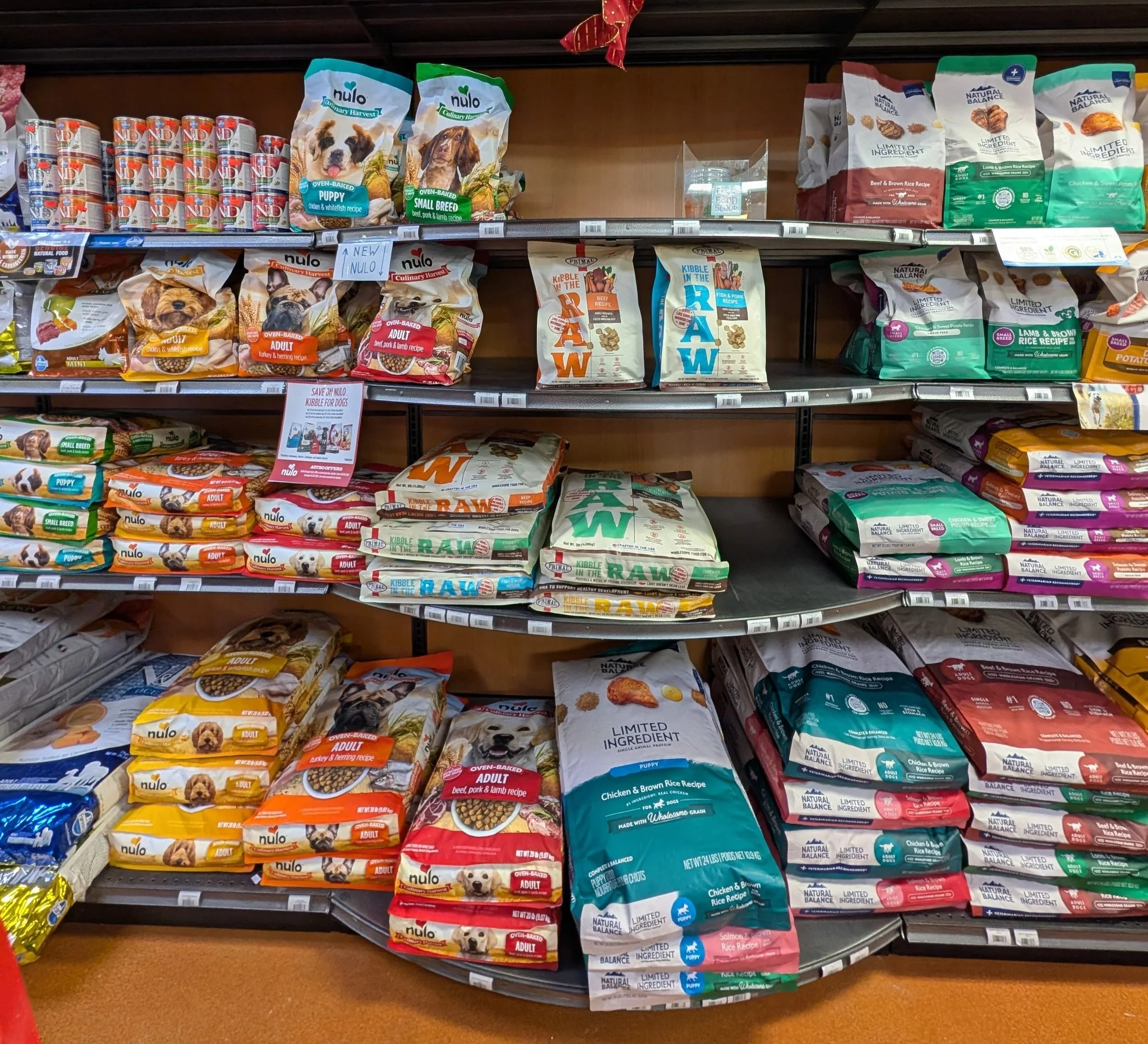 Portland Pet Supplyl Nulo, Primal and Natural Balance dog food