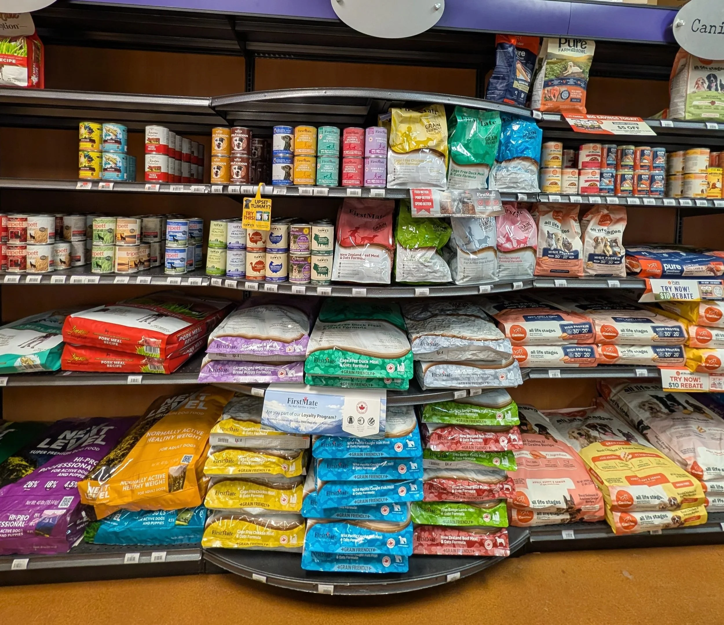 Portland Pet Supply FirstMate, Zignature and Canidae dog food