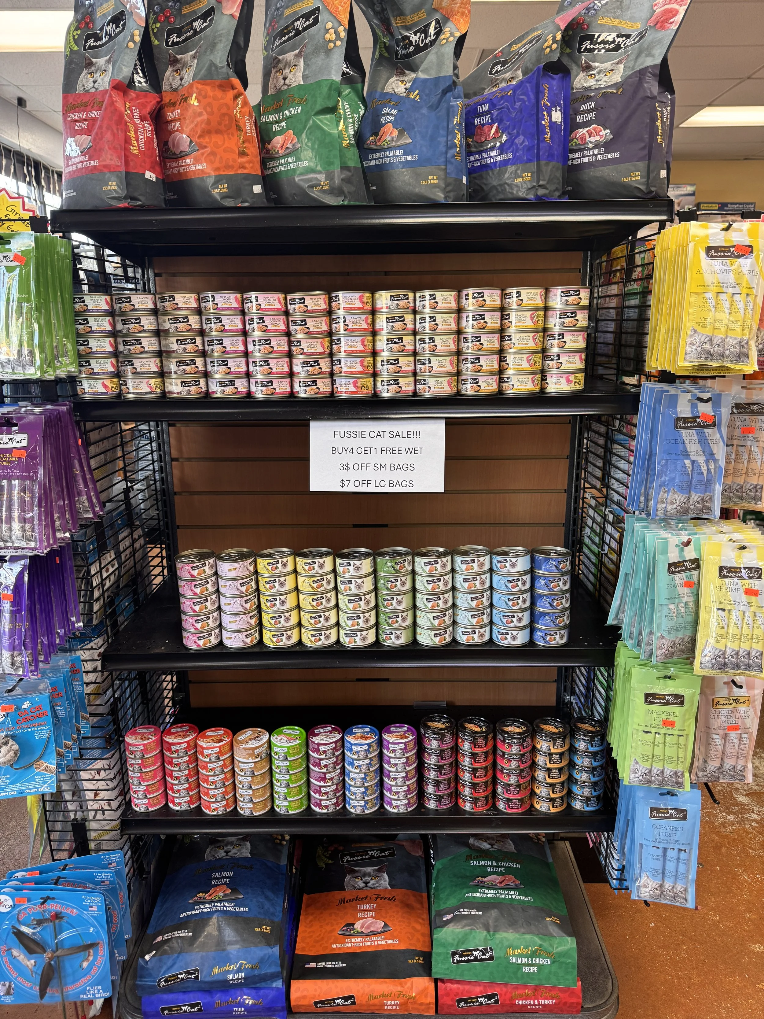 Fussie Cat special at Portland Pet Supply.
