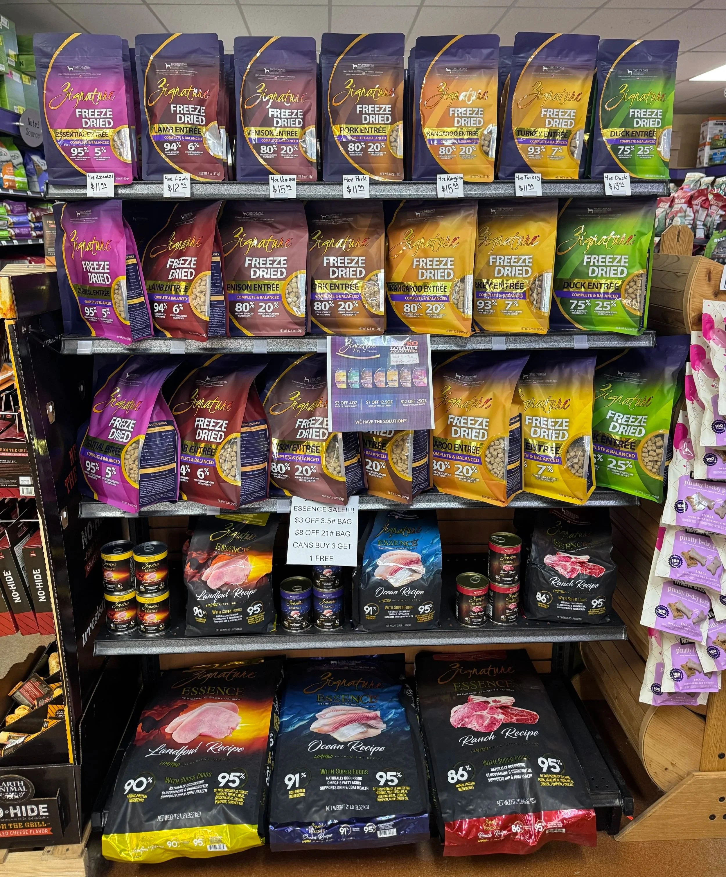 Portland Pet Supply August Zignature dog food special