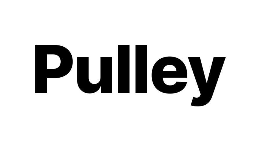 The word 'Pulley' in large, bold black letters on a white background.