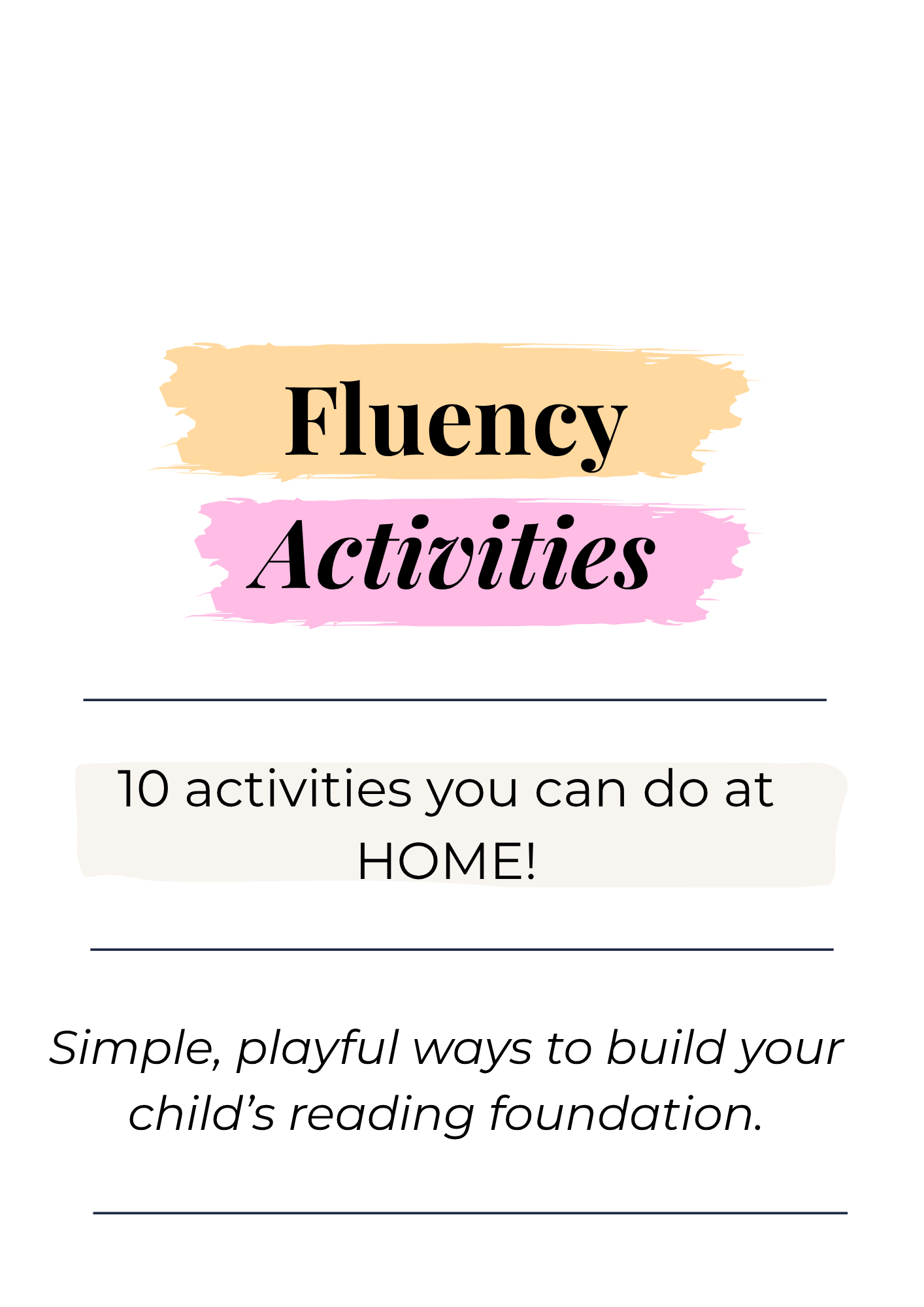 Fluency Activities (digital)