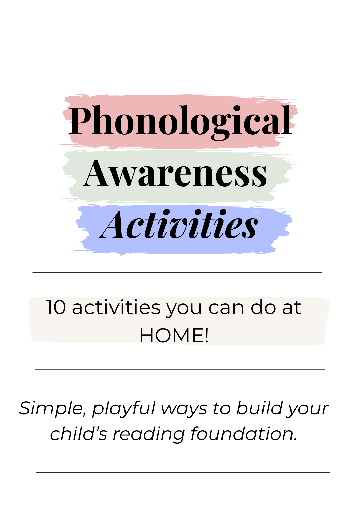 Phonological Awareness Activities (digital)