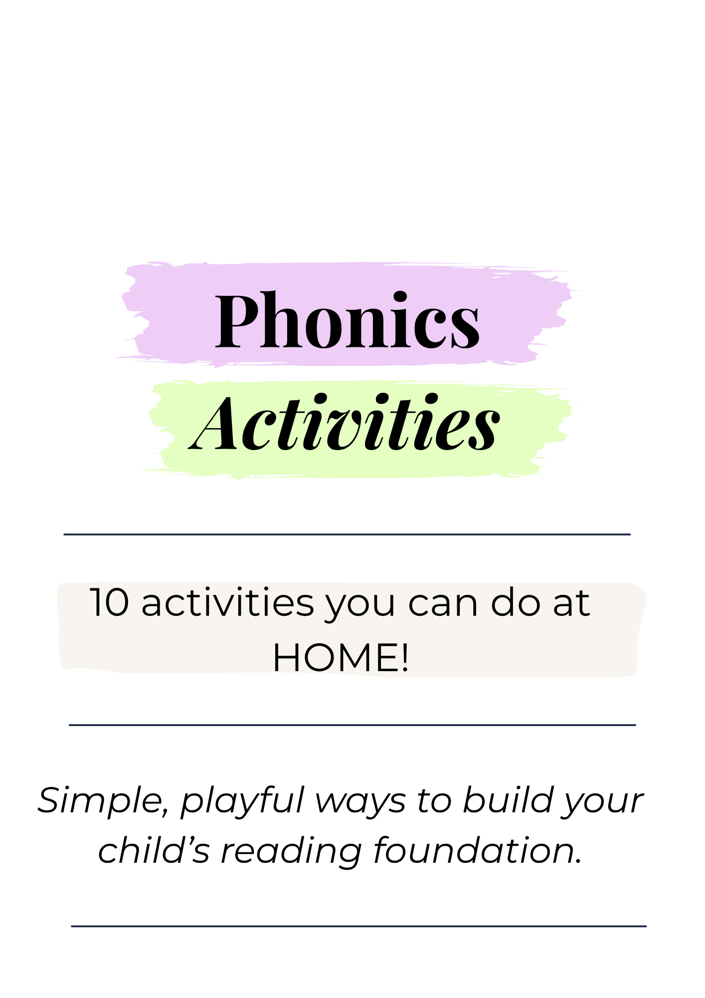 Phonics Activities (digital)