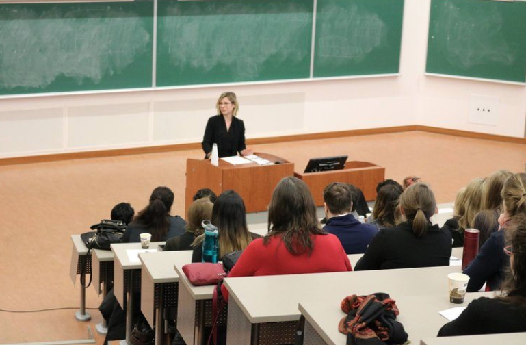 Keynote Speaker Angela Chaisson Delivers a Rousing Message to the Law Needs Feminism Because Conference