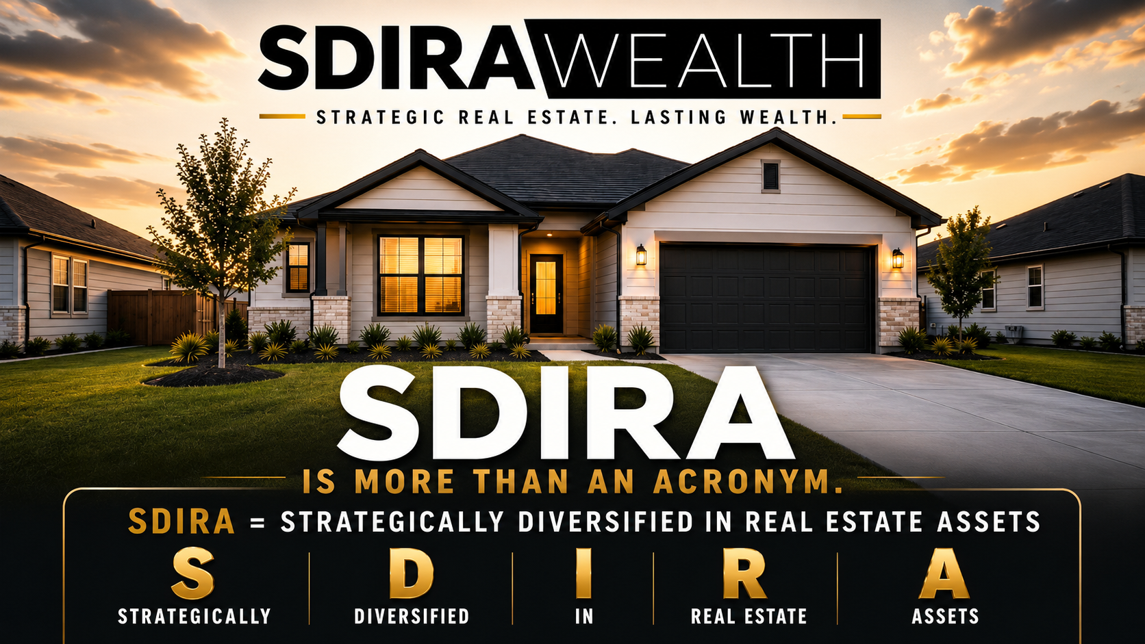 SDIRA Wealth explains how strategic real estate assets can help investors build long-term wealth.