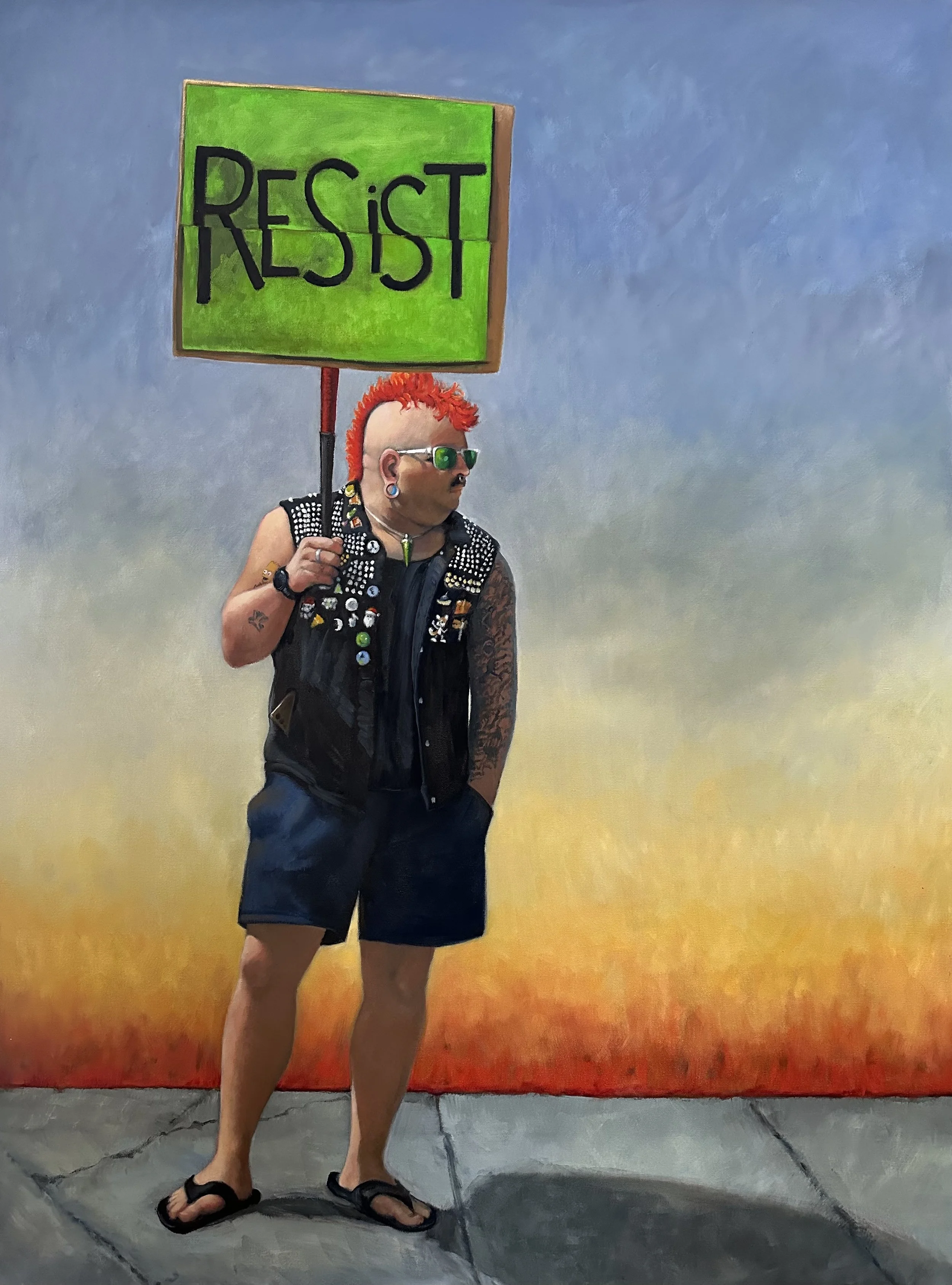 RESIST   
oil on canvas  -  48"x36"  -  2026