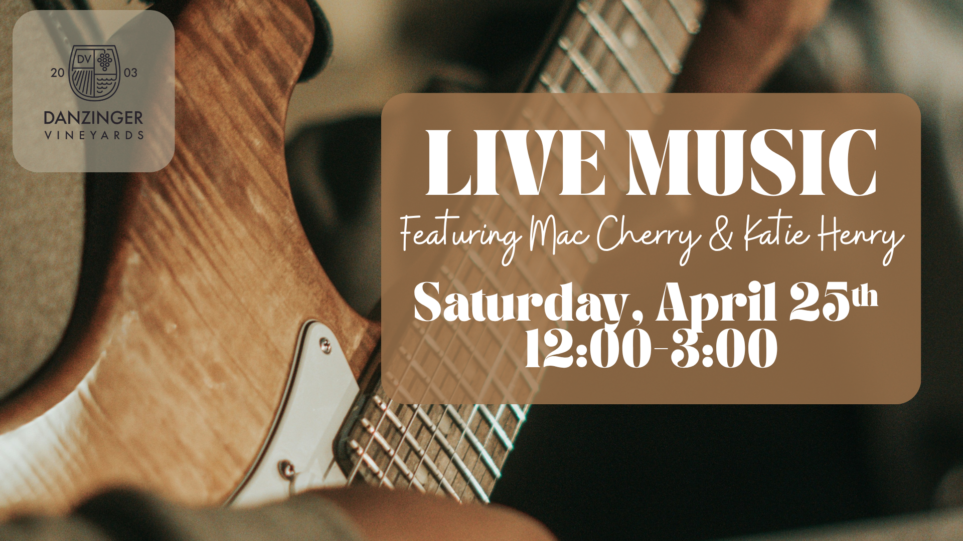 Live Music Featuring Mac Cherry & Katie Henry