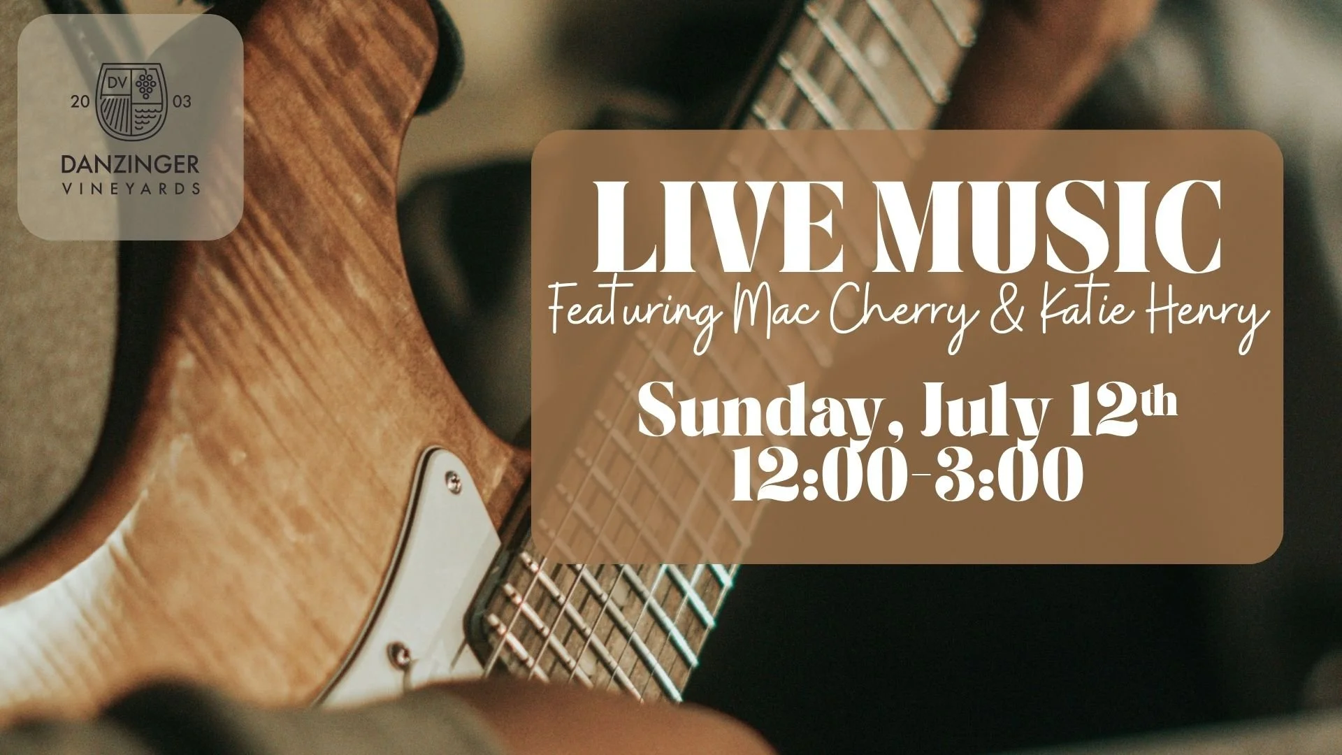 Live music featuring Mac Cherry & Katie Henry