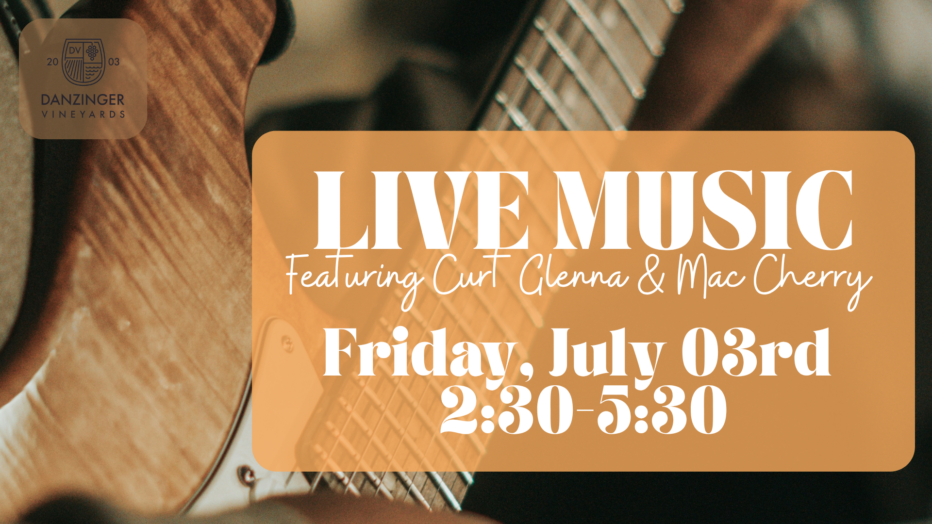 Live Music Featuring Curt Glenna & Mac Cherry