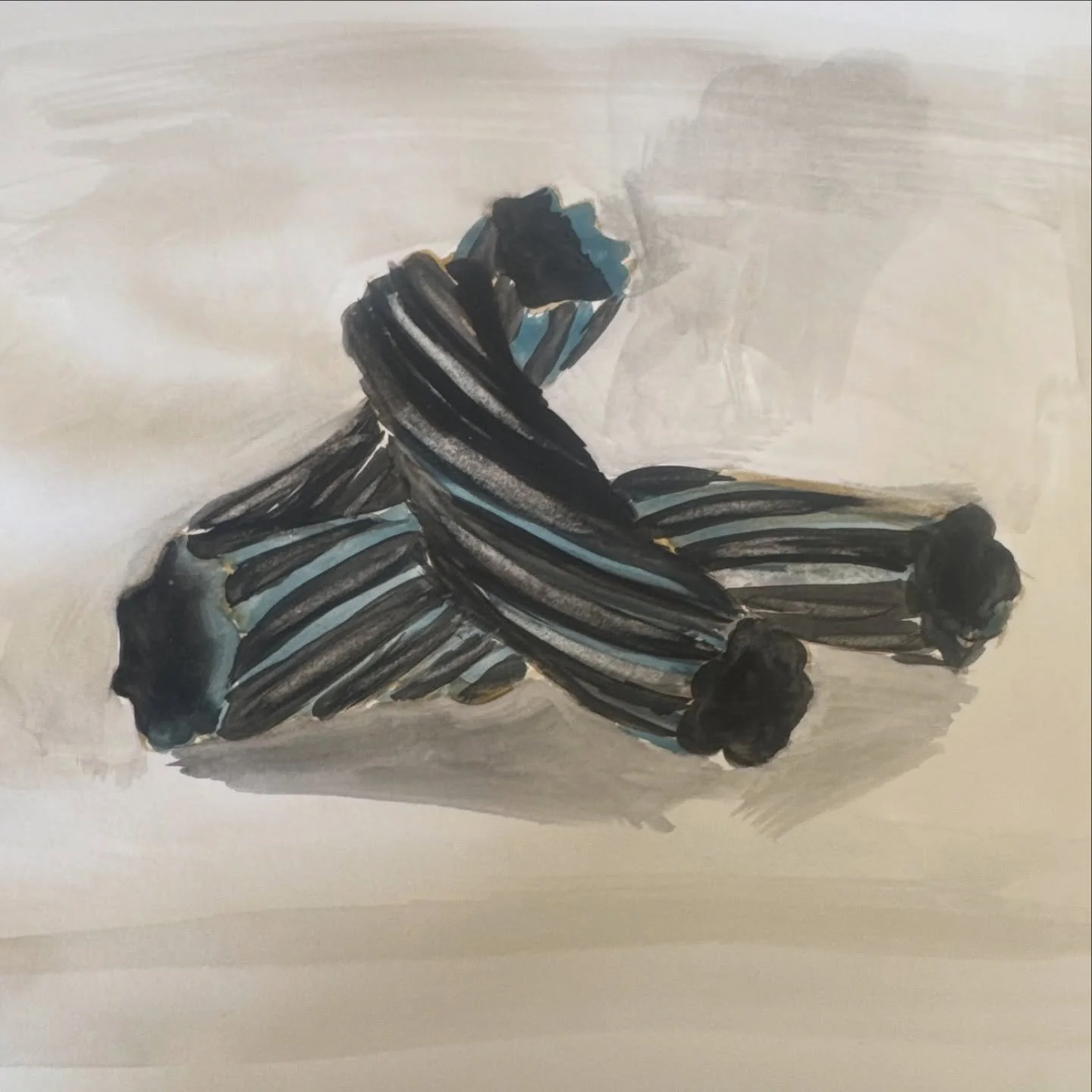 Before I added the ballpoint pen on this black licorice piece