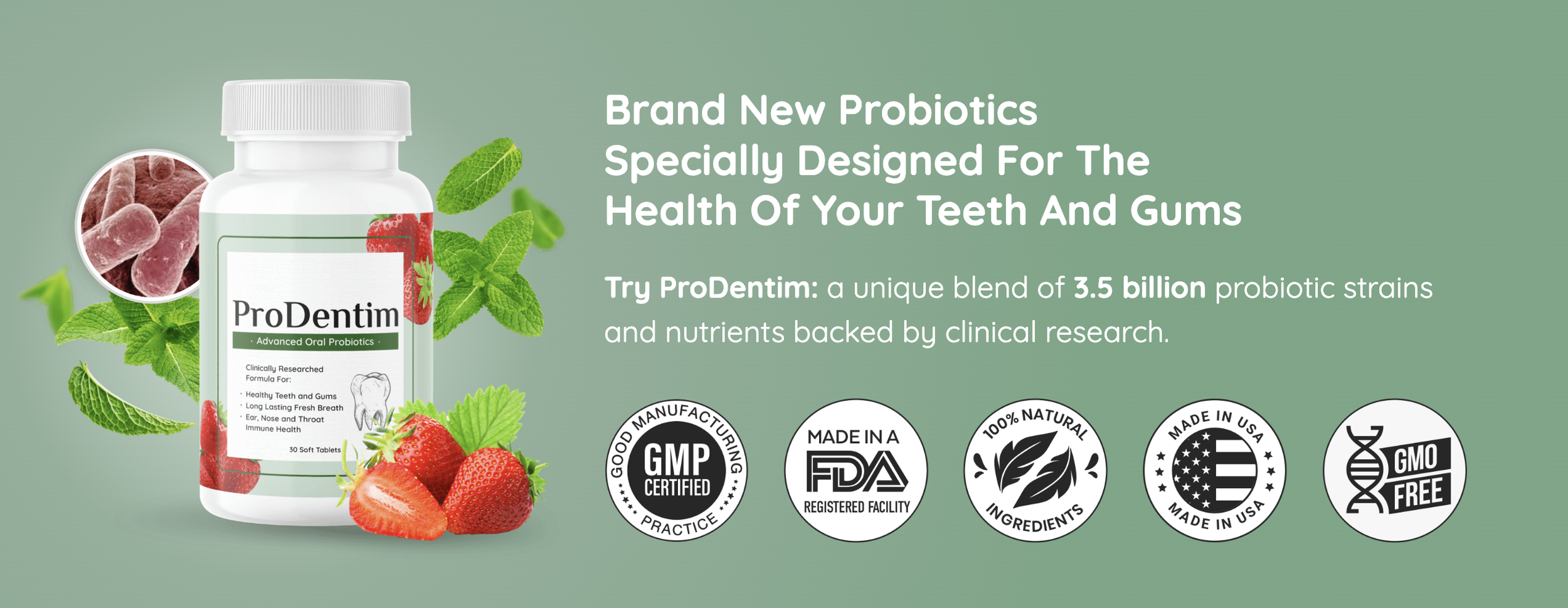 plastic bottle with about teeth health