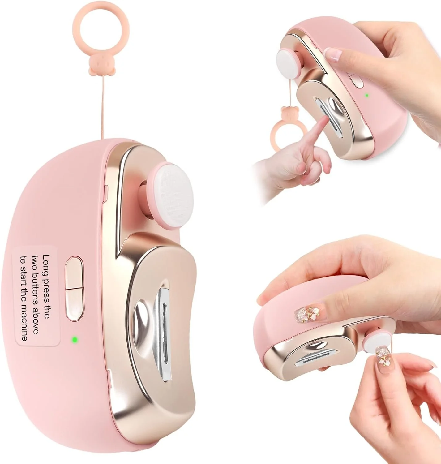 3-in-1 Electric Nail Clipper, Upgrade Electric Nail Clippers for Adults, Automatic Electric fingernail Clippers with Collector, Excellent Electric Nail Trimmer Gift for Your Loves