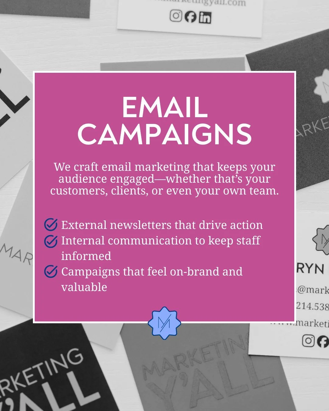 Here&rsquo;s what matters most (and what your customers really want to know):

1️⃣ Start with a strategy before sending out ANYTHING.
Every campaign starts with a goal.
Promotions, nurture sequences, launches &mdash; each email has a purpose and a pl