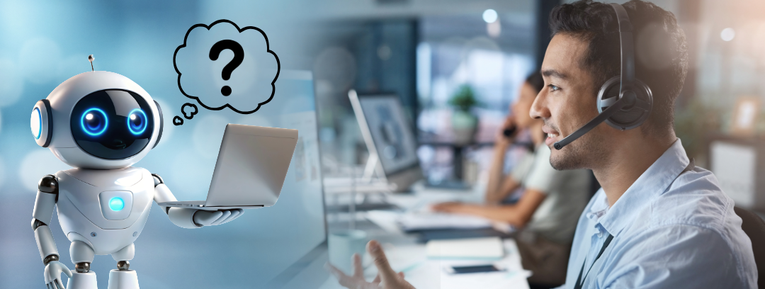 AI robot versus a human call center professional, Panorama Call Solutions employs humans for authentic call interactions