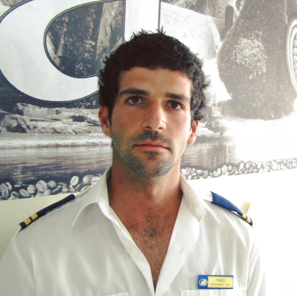 Yago Doson, Marine Biologist and Fisheries Scientist, Founder of Monkeys of the Sea. Picture taken in 2012 in Puerto Caldera, Costa Rica, while working as a Marine Biologist onboard the SY Star Flyer.