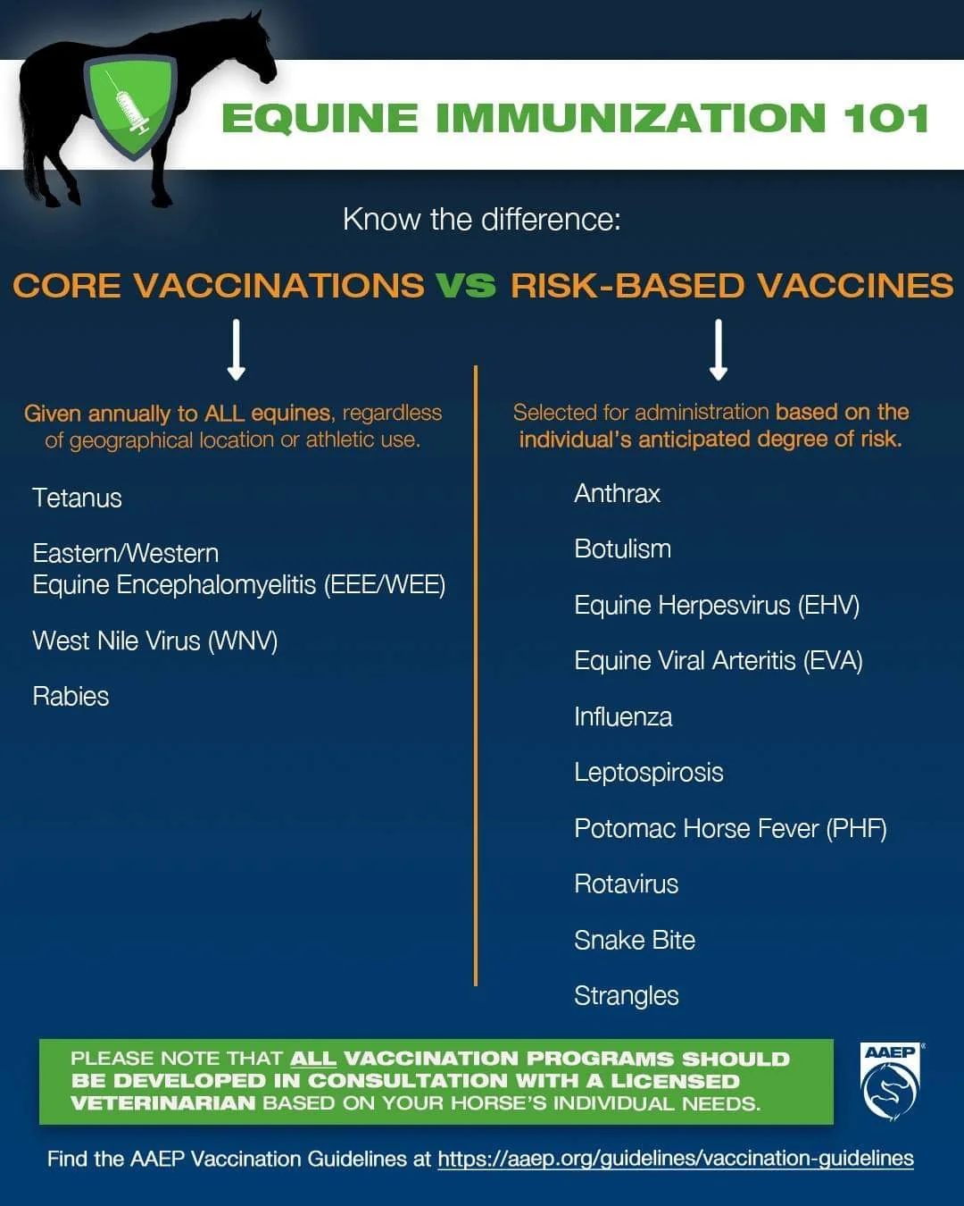 Core vs Risk Based Vaccines