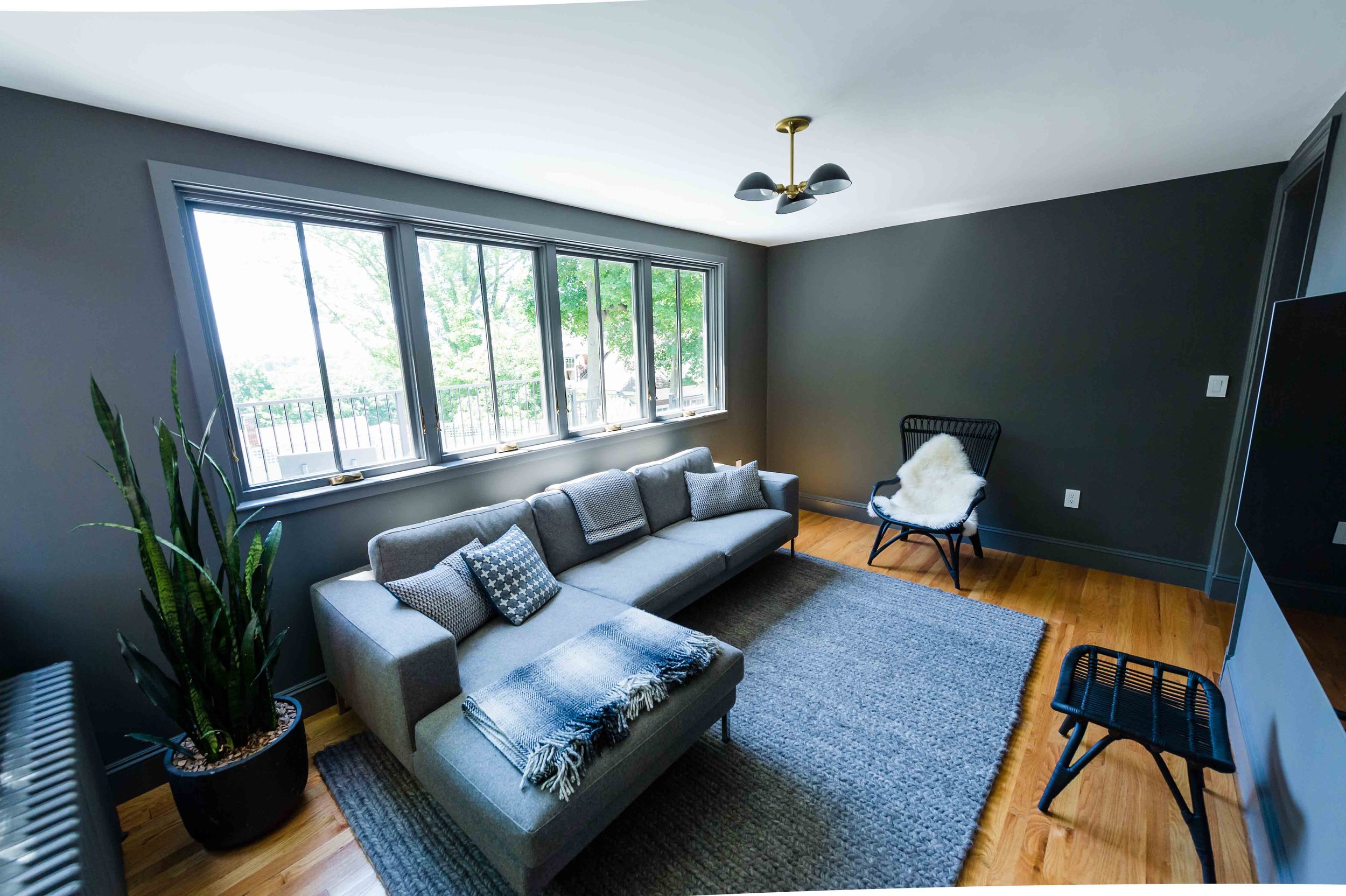 TV ROOM WITH NEW WINDOWS