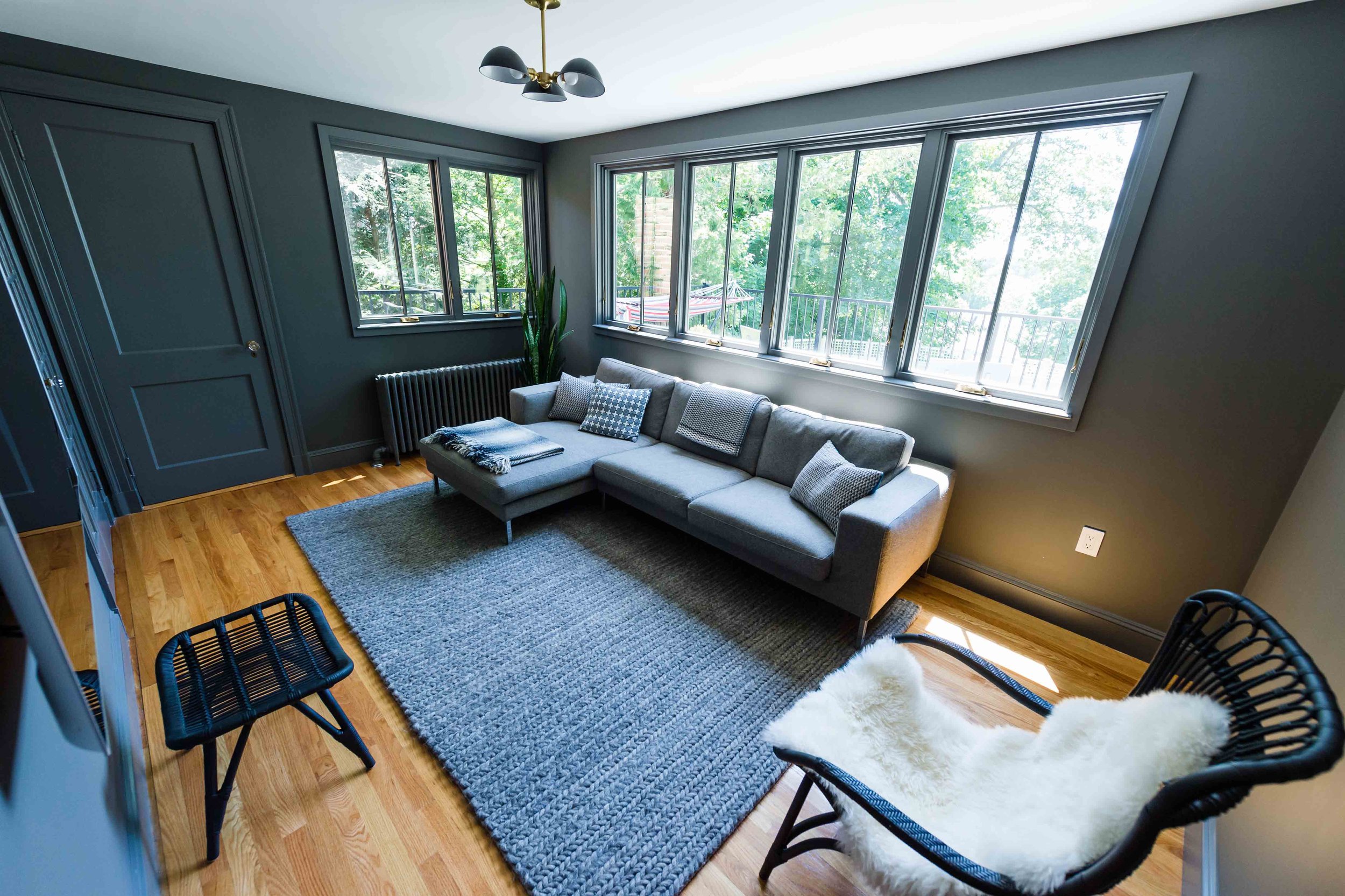 TV ROOM WITH NEW WINDOWS