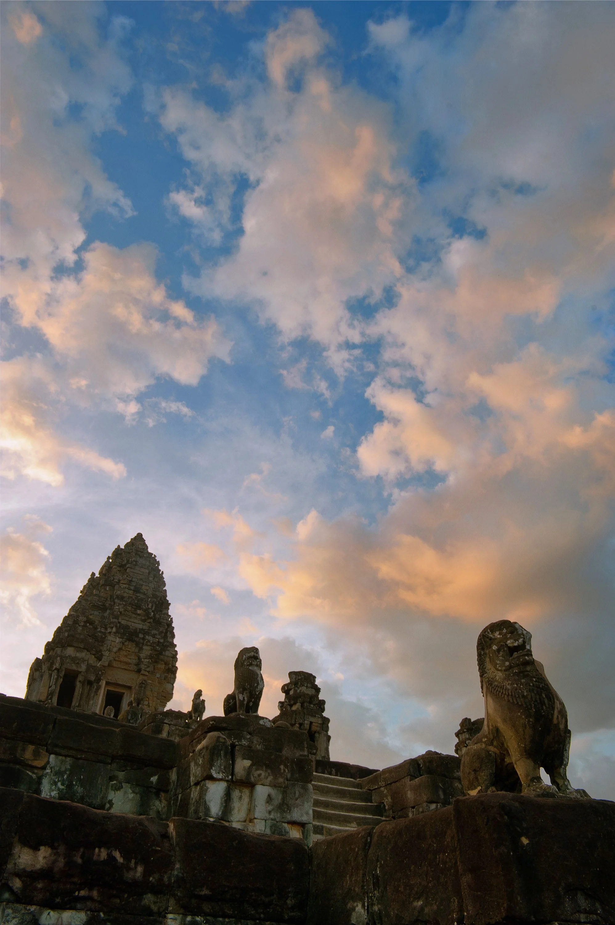 Bakong temple, 9th century, part of 'Roluos Group", Angkor UNESCO World Heritage Site, CAMBODIA