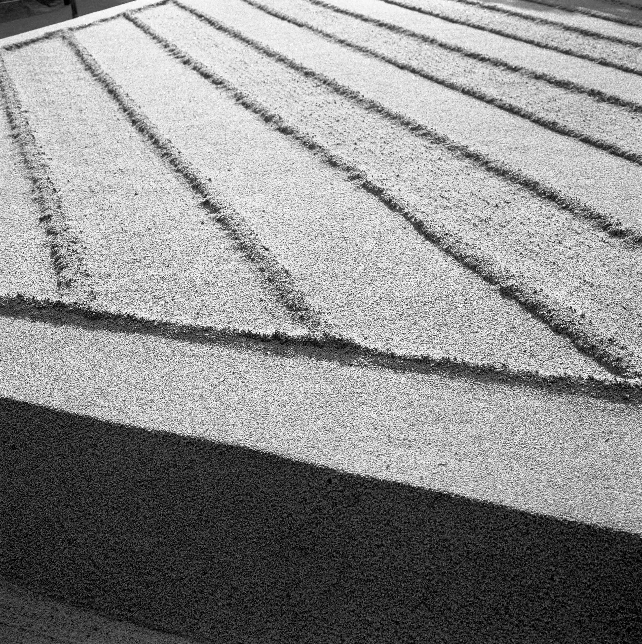 Ginshadan, the 15th century karesansui (dry) garden of Ginkaku-ji Temple, Kyoto, JAPAN