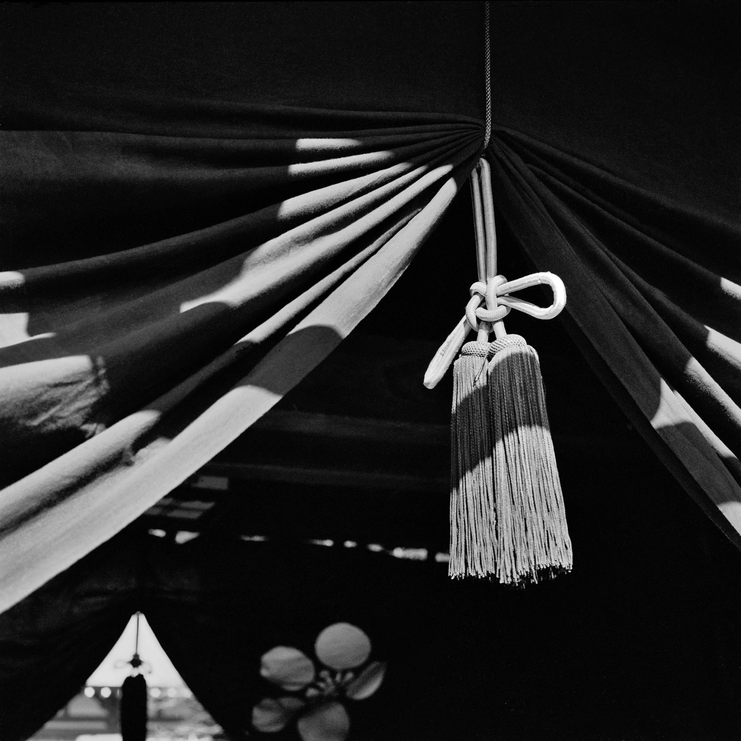 sacred knot at Obai-in, sub-temple of 14th c. Engakuji Buddhist temple, temple, Kita-Kamakura, JAPAN