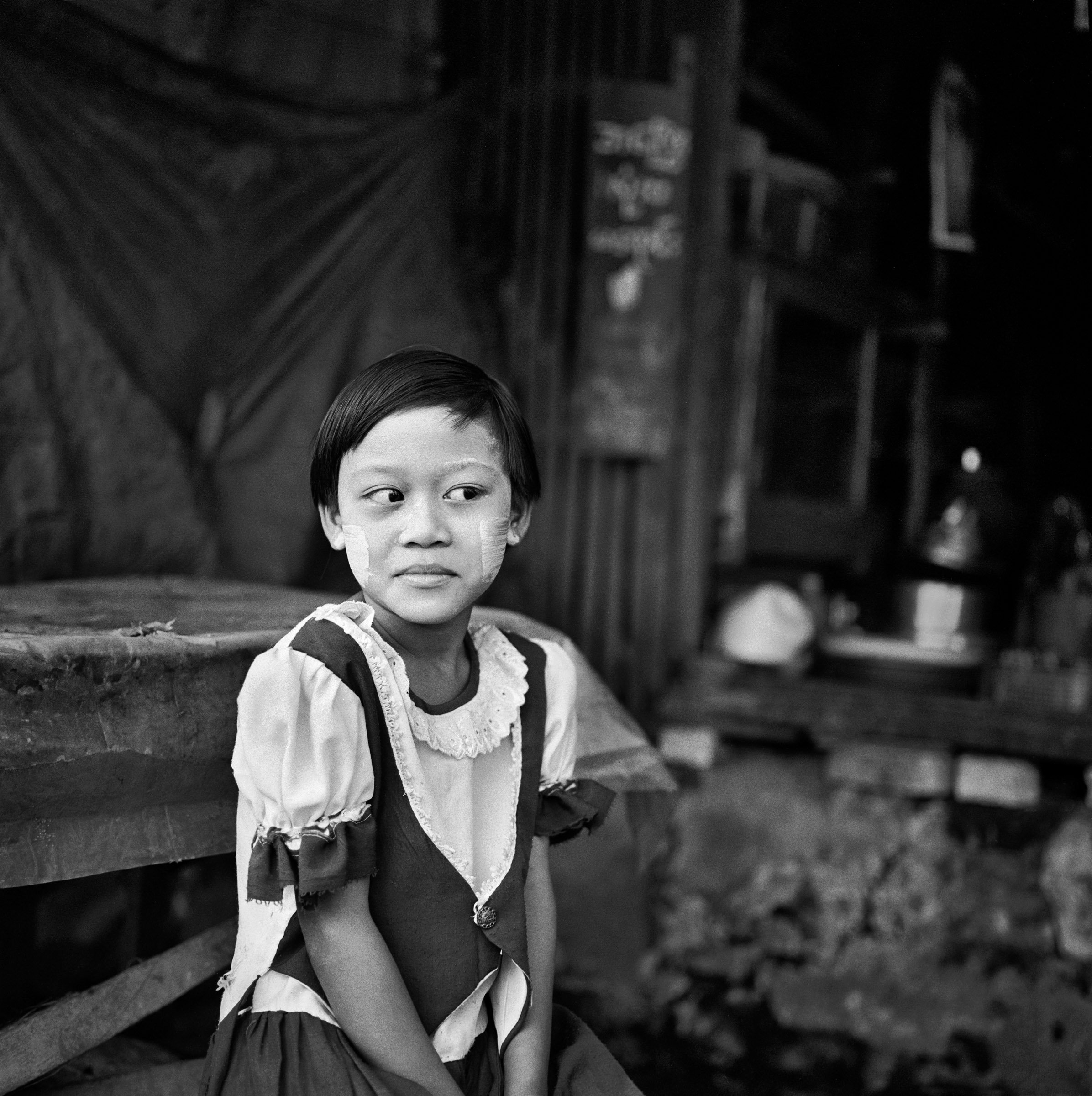 Girl at a shop, Rangoon