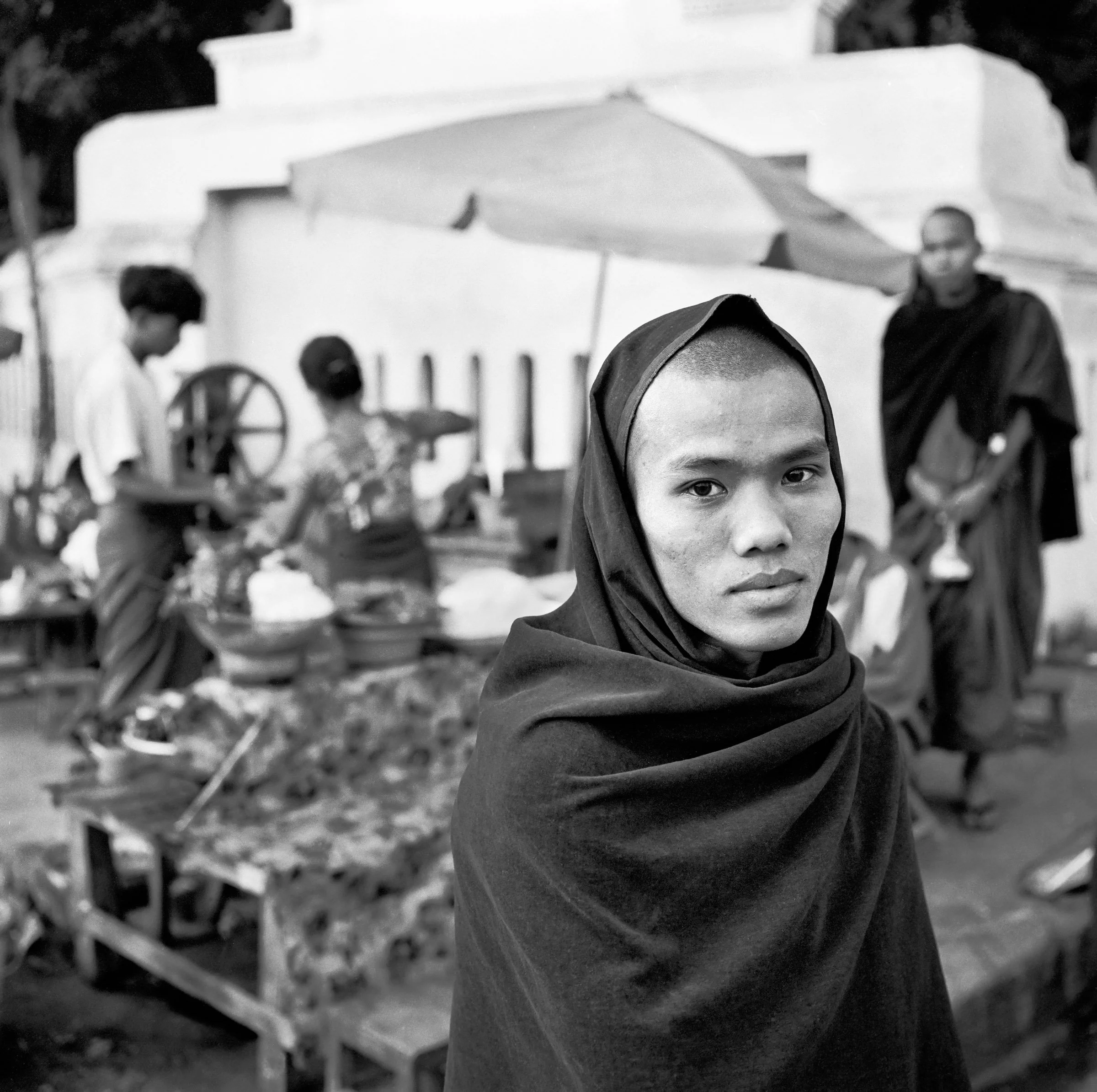 Monks, near the Shwedagon Pagoda, Rangoon