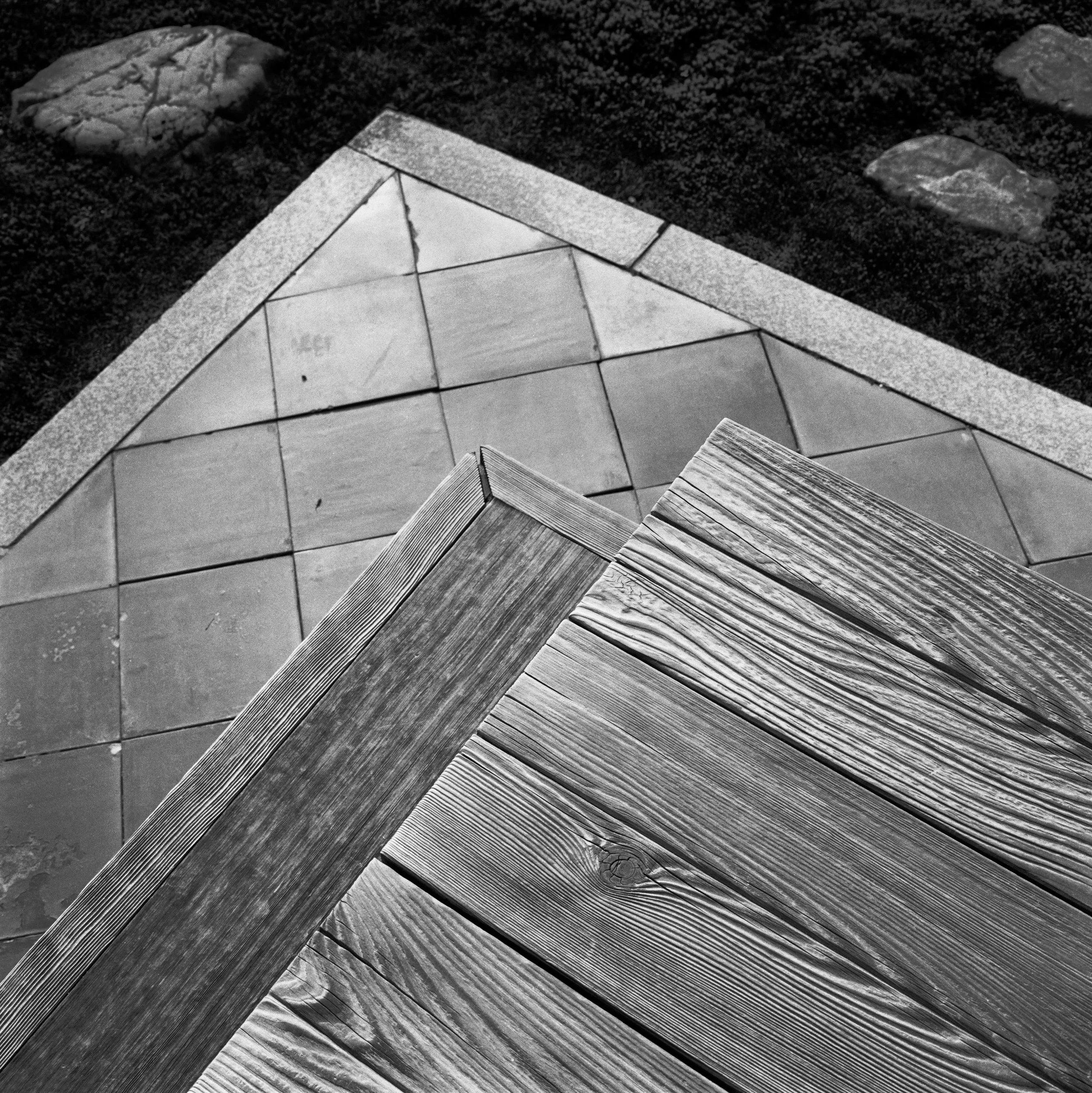 corner of the verandah, Zuiho-in Temple, Daitoku-ji, Kyoto, JAPAN