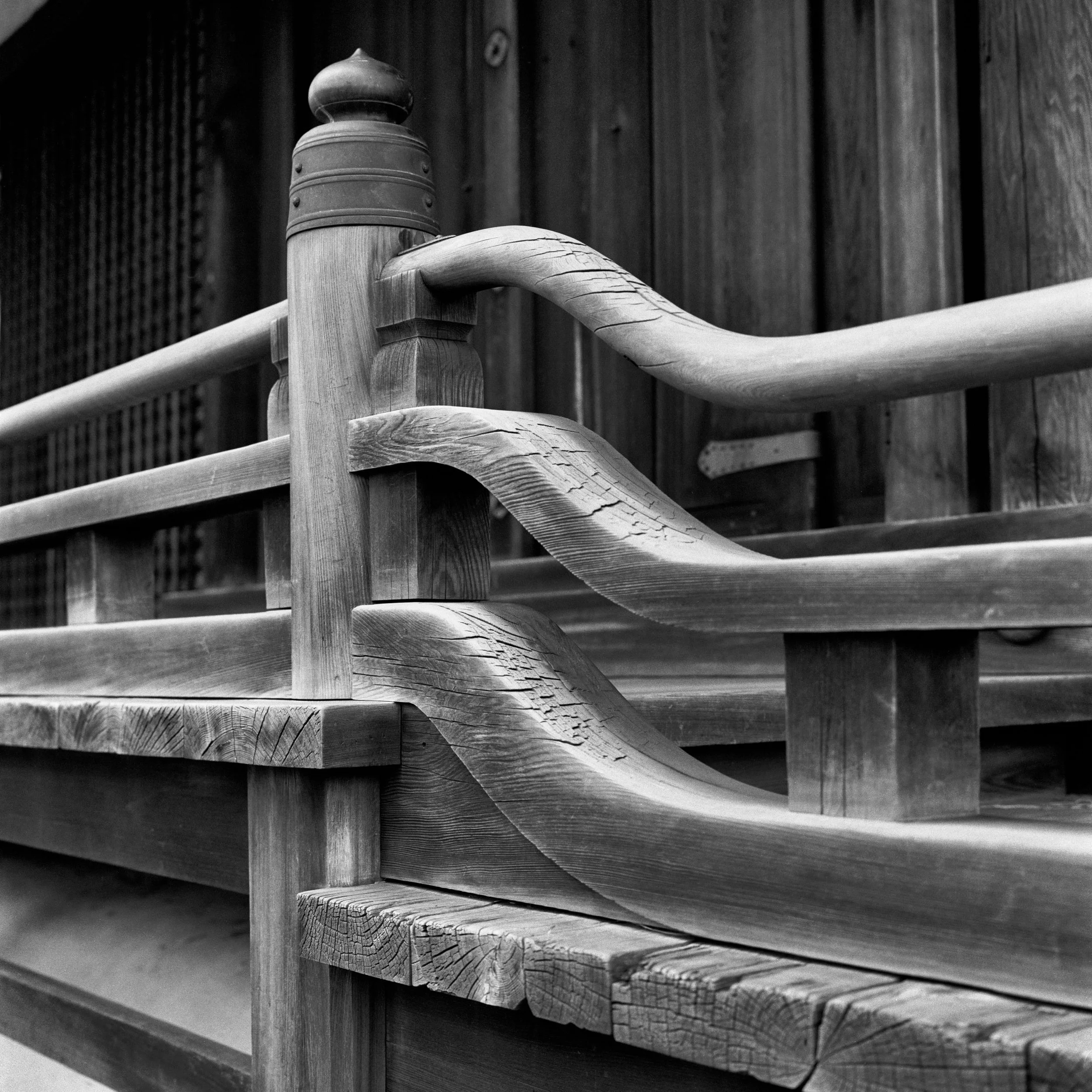 detail at 8th century Horyuji temple, near Nara, Japan.