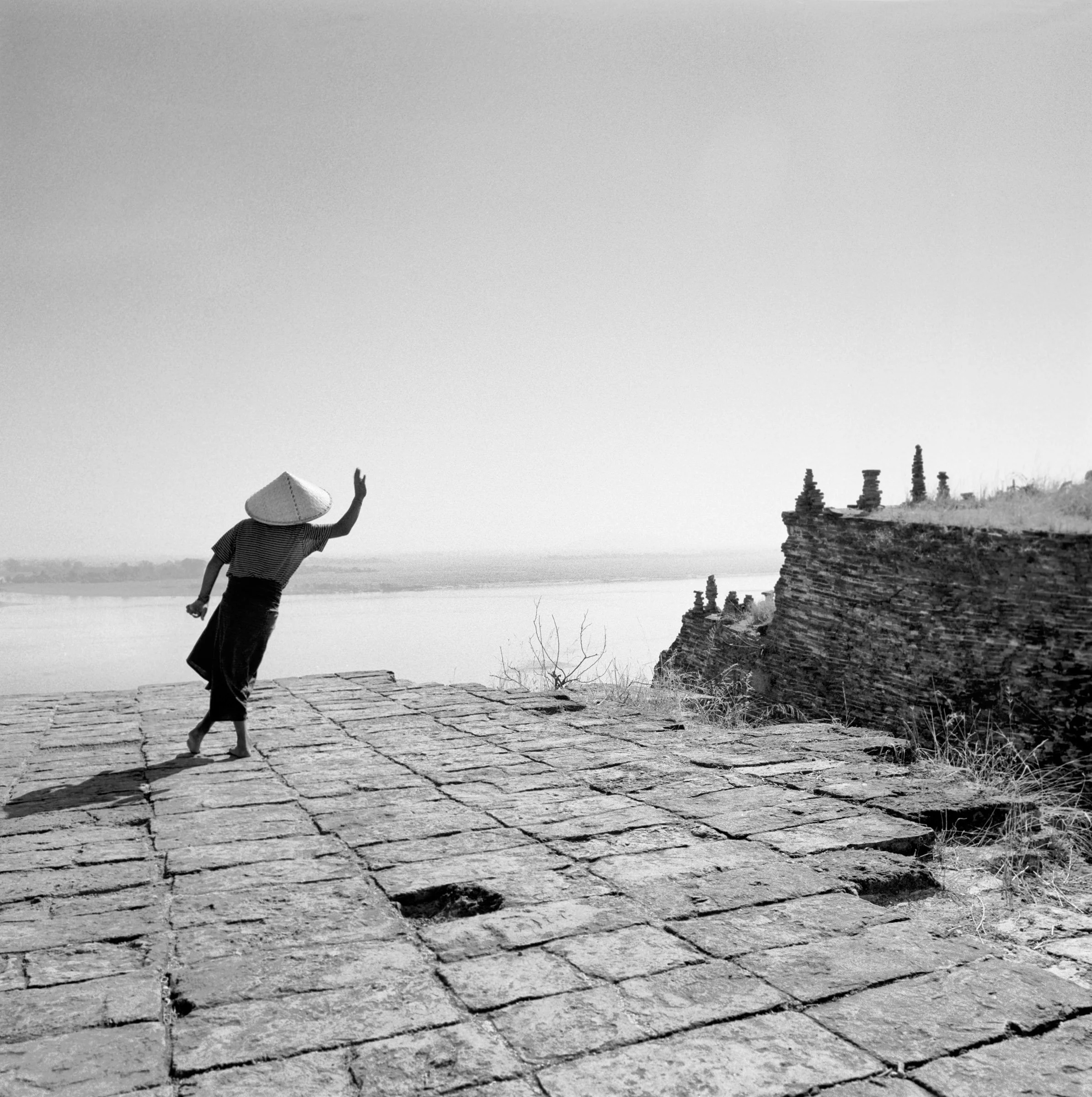 Summit of unfinished Mingun stupa, 1790, near Mandalay