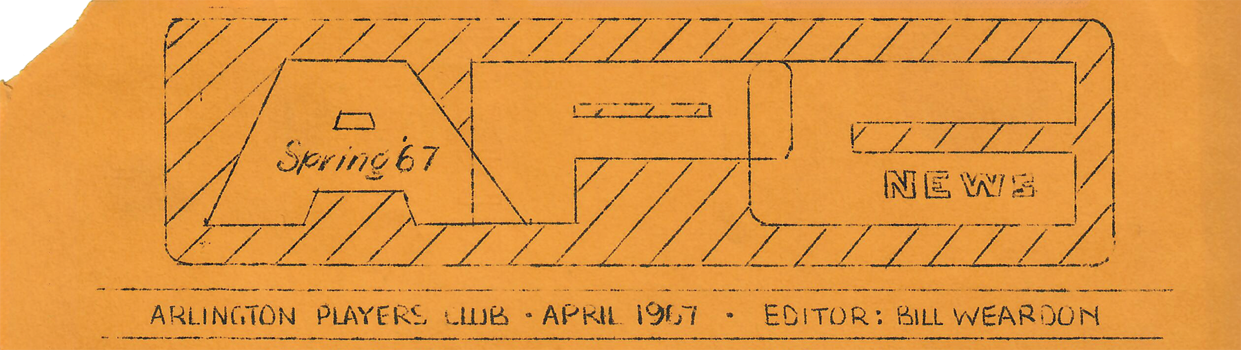 APC Tennis Kearny New Jersey: Historical Photo of APC Newsletter Masthead from 1967