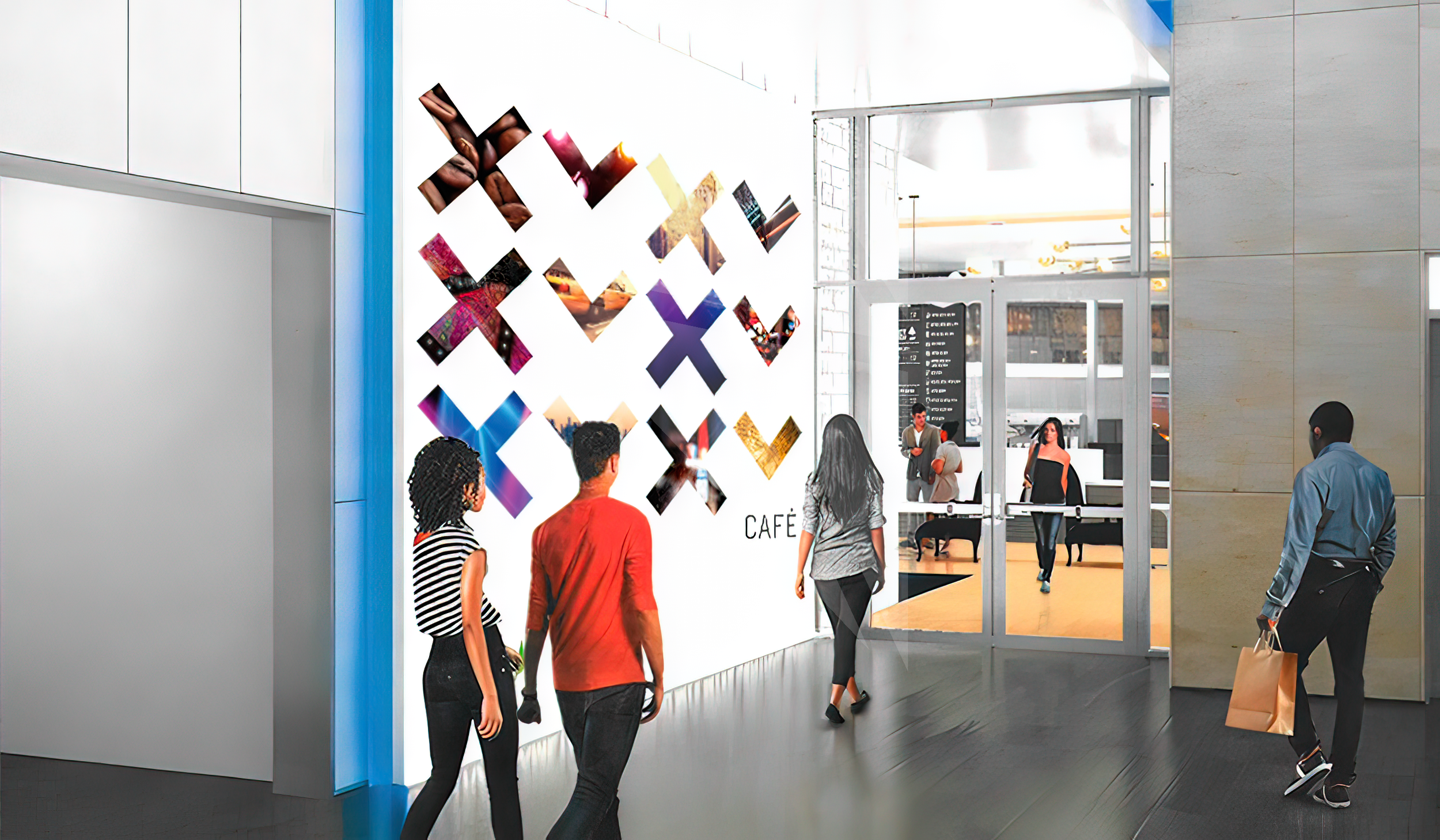 Cafe 1515 wall graphic